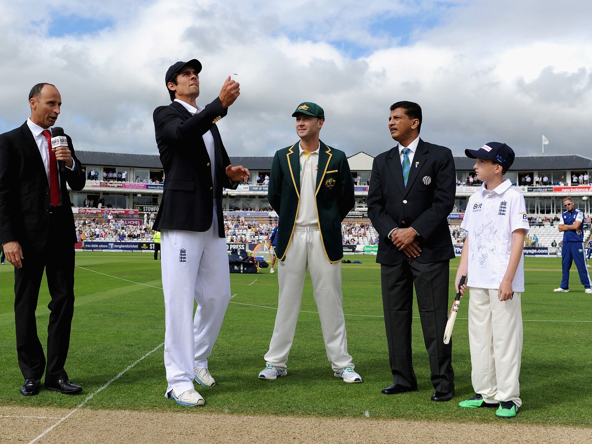 England win the toss this morning