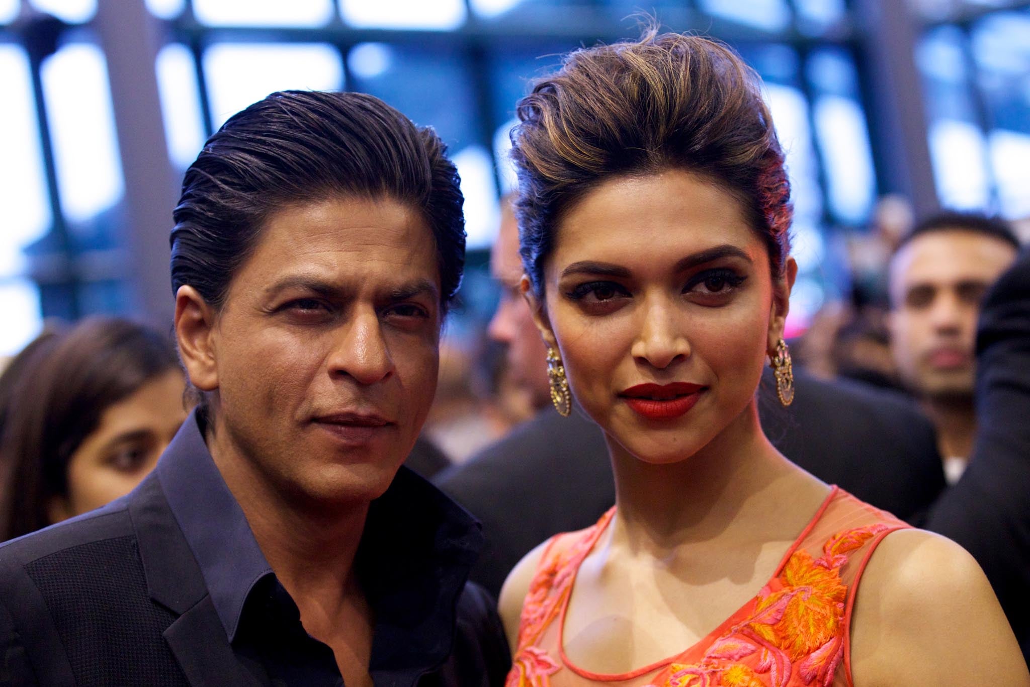 Shah Rukh Khan with his Chennai Express co-star Deepika