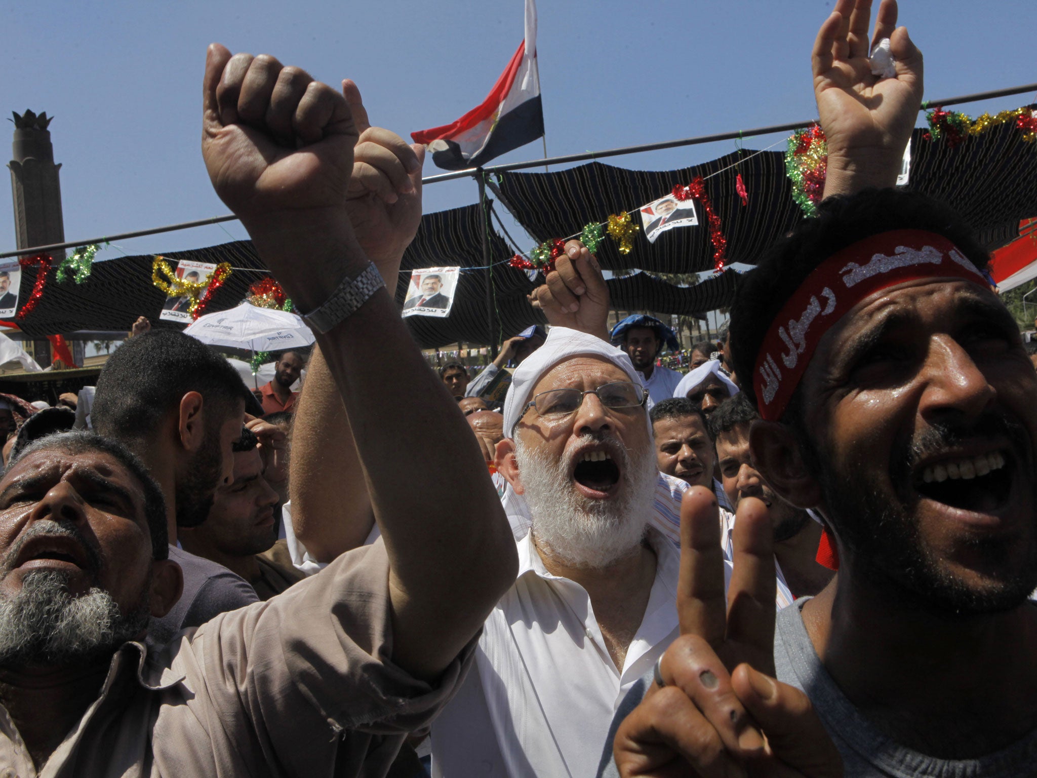 Supporters of ousted President Mohammed Morsi