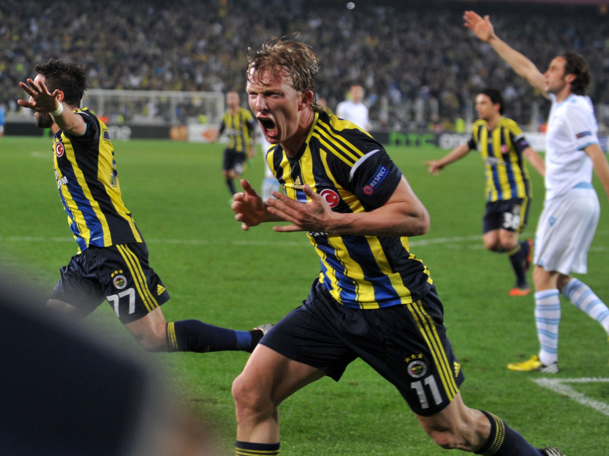 Dirk Kuyt spent three years at Fenerbahce after leaving Liverpool