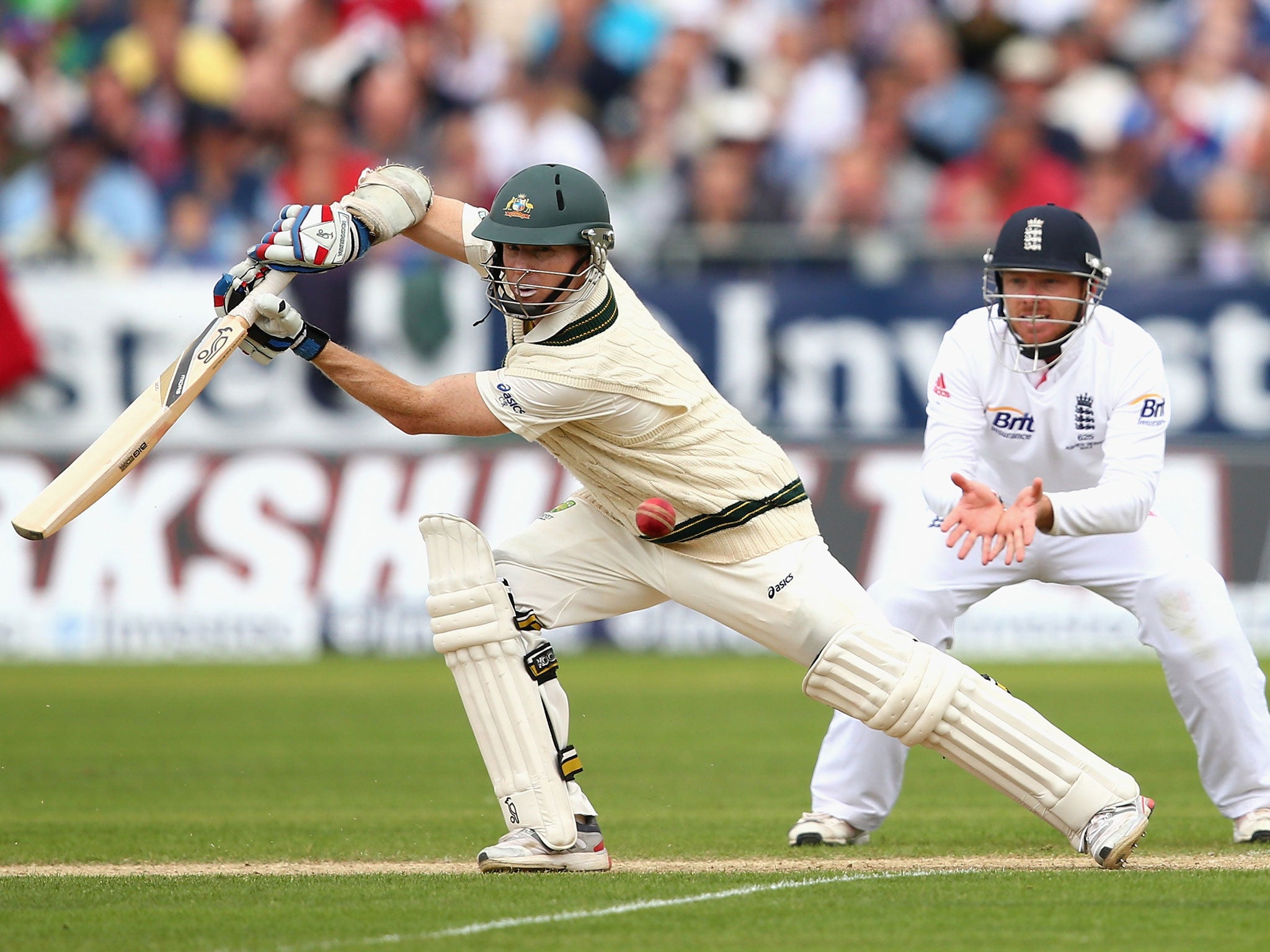 Chris Rogers batting in the morning session