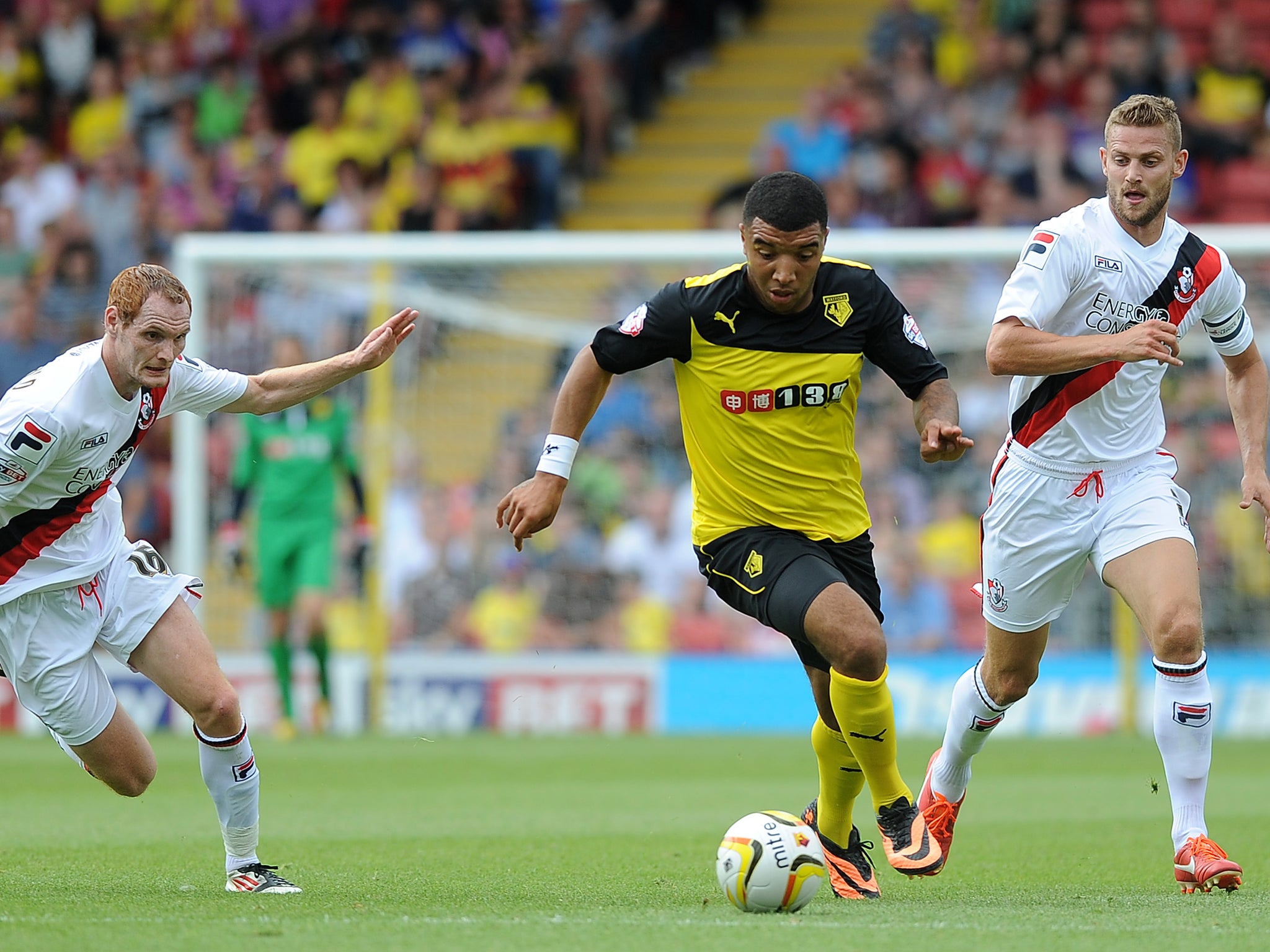 Troy Deeney scored a hat-trick for Watford