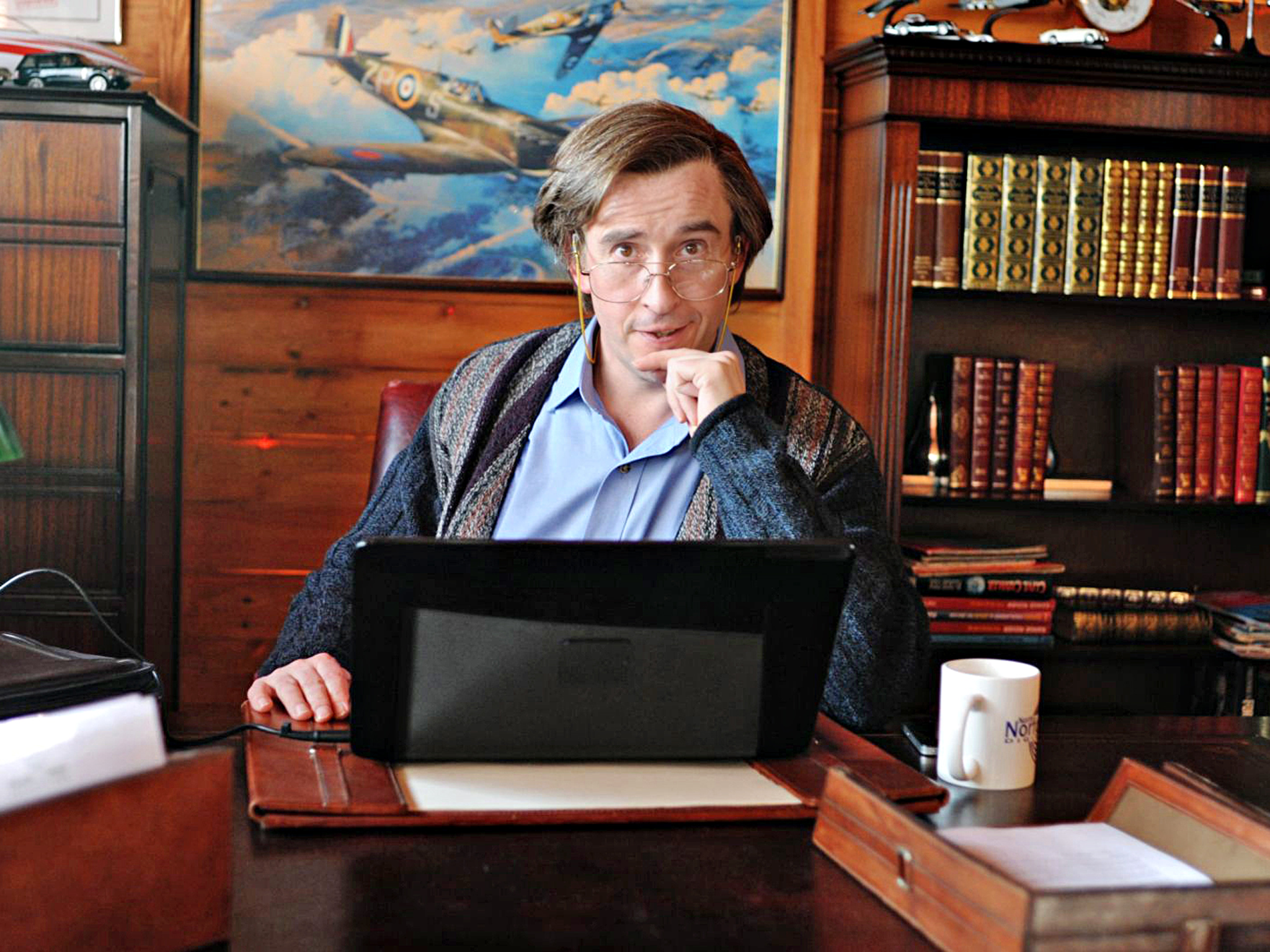 Bird in the hand: Alan Partridge dispenses his brand of wisdom in Alpha Papa