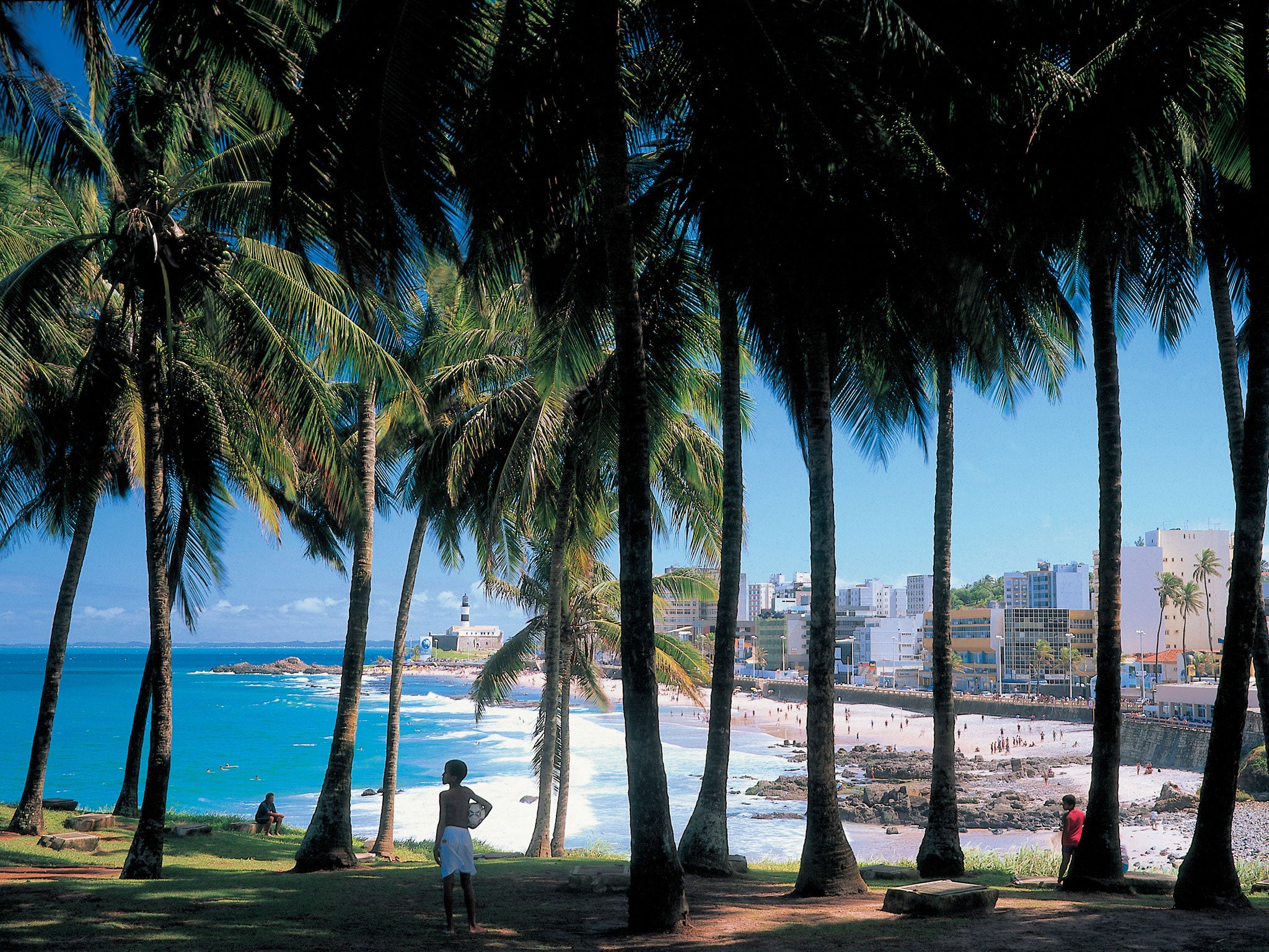 Salvador’s shoreline and the Barra lighthouse