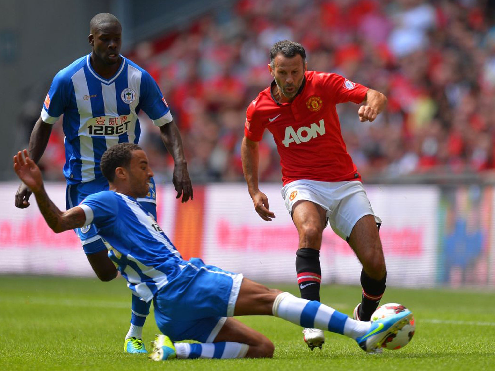 Ryan Giggs was influential in the first half