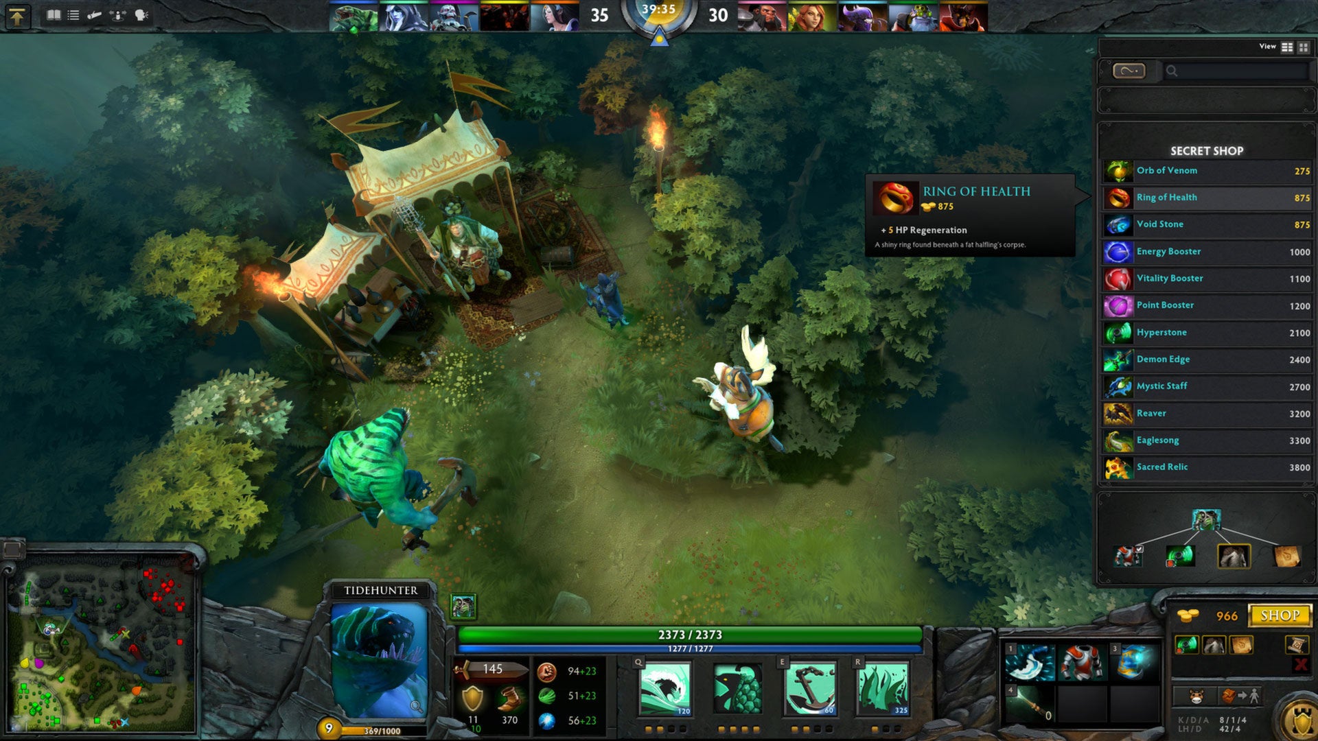 A screenshot of Dota 2