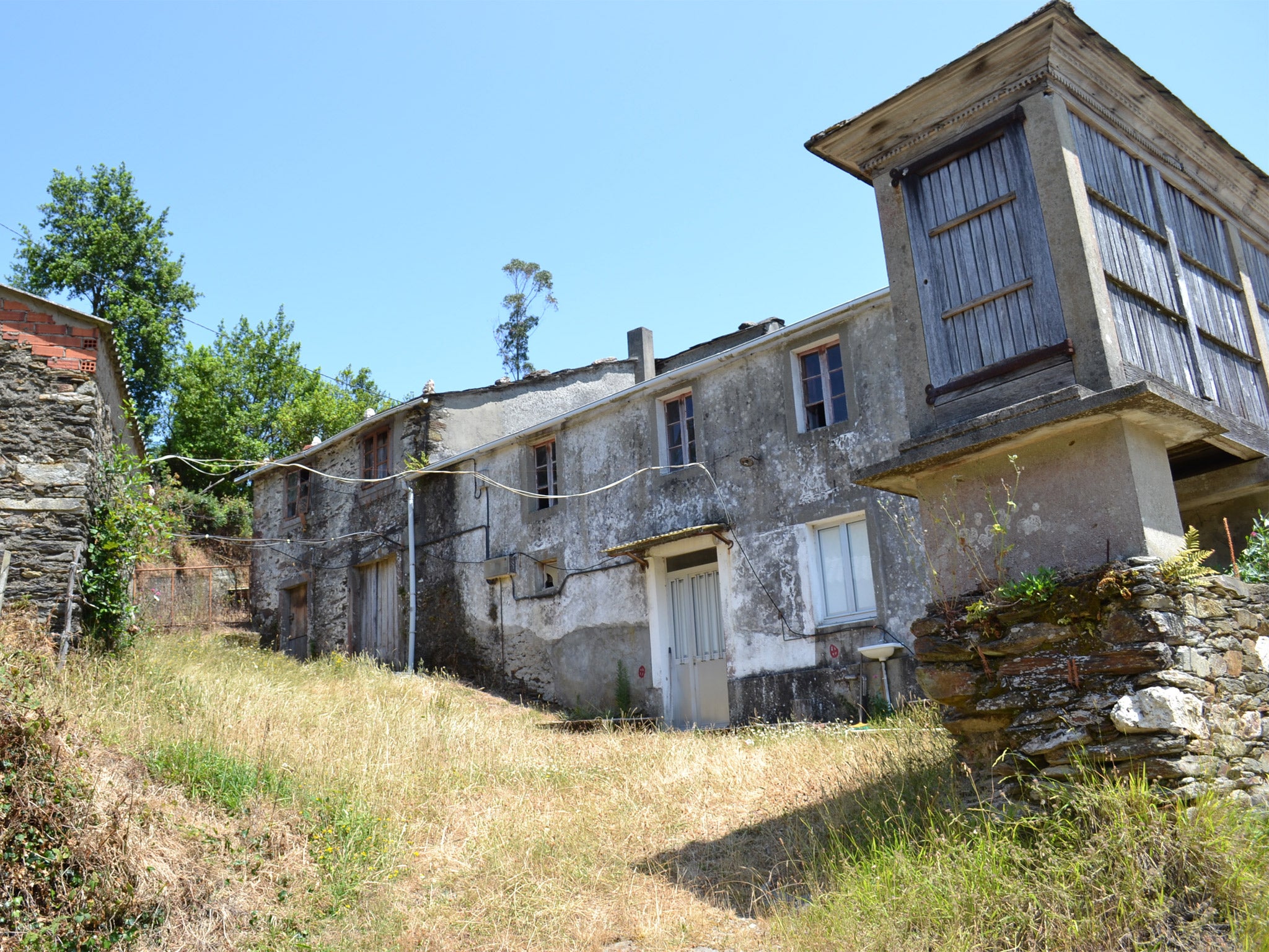 Openso consists of five houses, barns, an outdoor bread oven and 100 acres of land, and is up for about £200,000