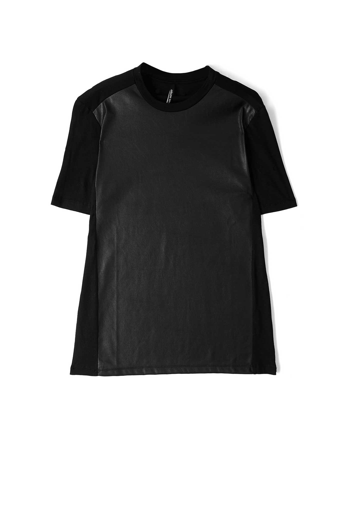 This faux-leather panelled T-shirt by Neil Barrett is something of a modern classic