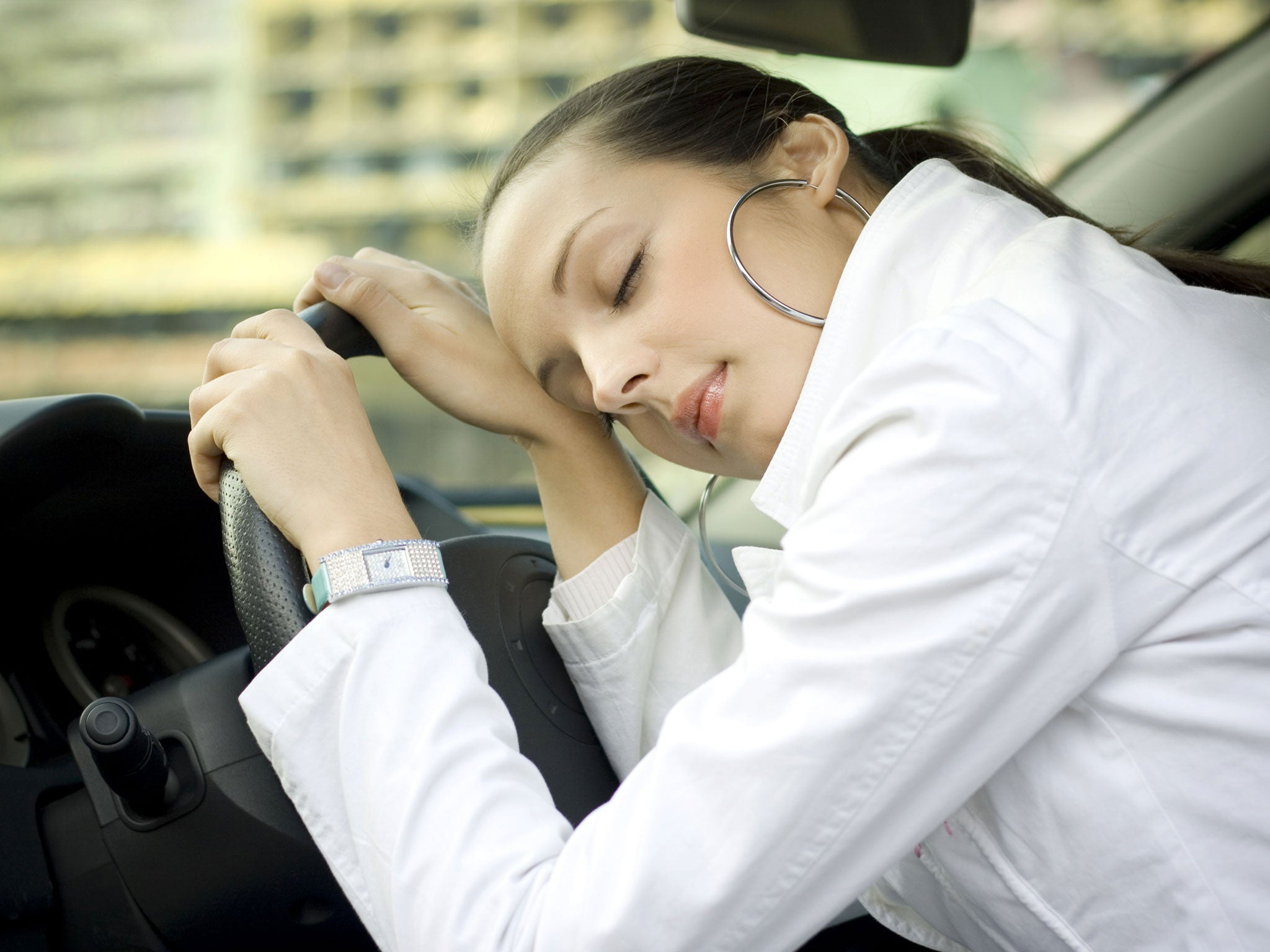 A New Zealand woman (not pictured) reportedly drove for hundreds of kilometres while asleep at the wheel and sending sleep texts from her mobile phone police have said.