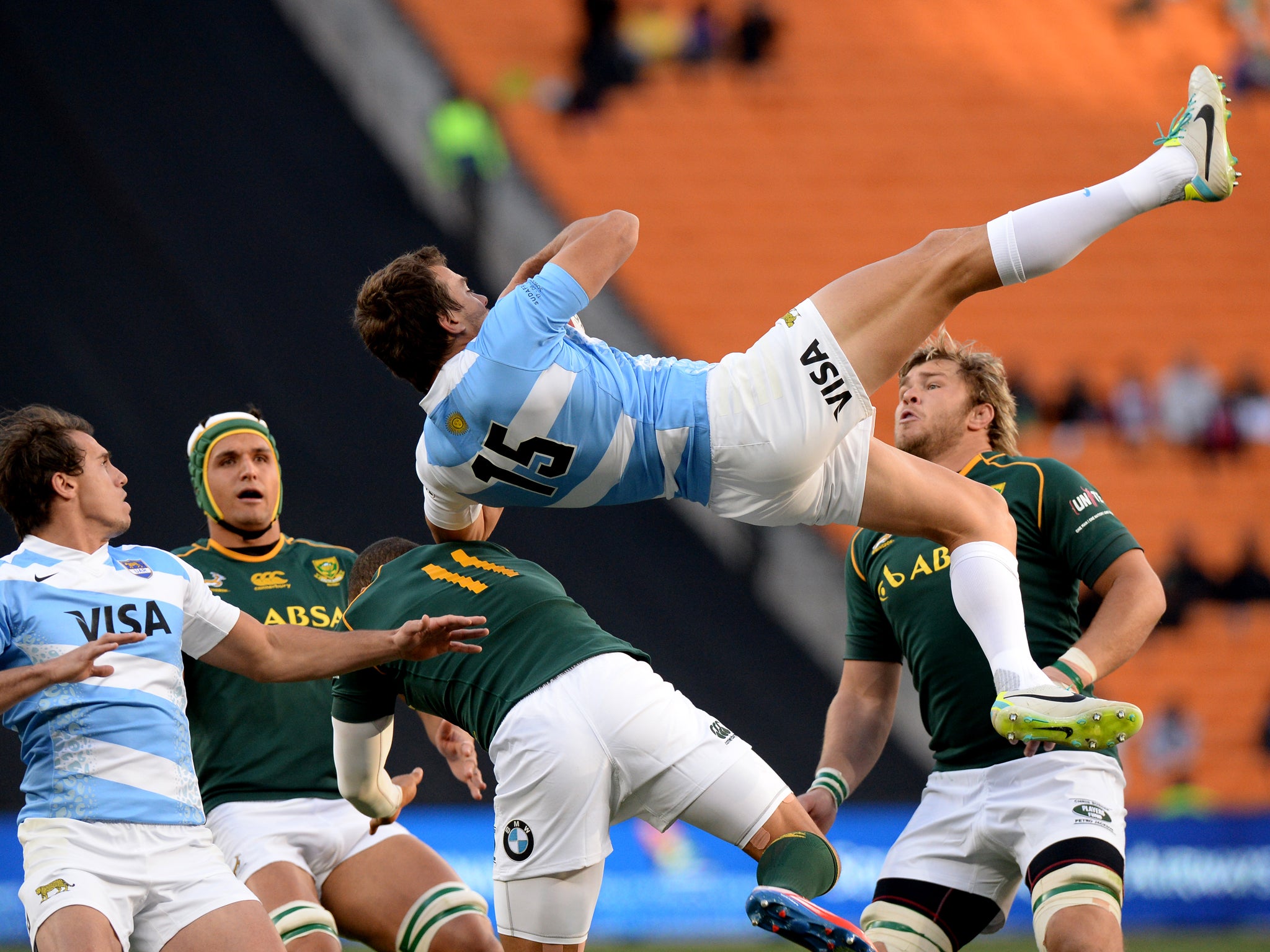 Juan Martin Hernandez and Bryan Habana