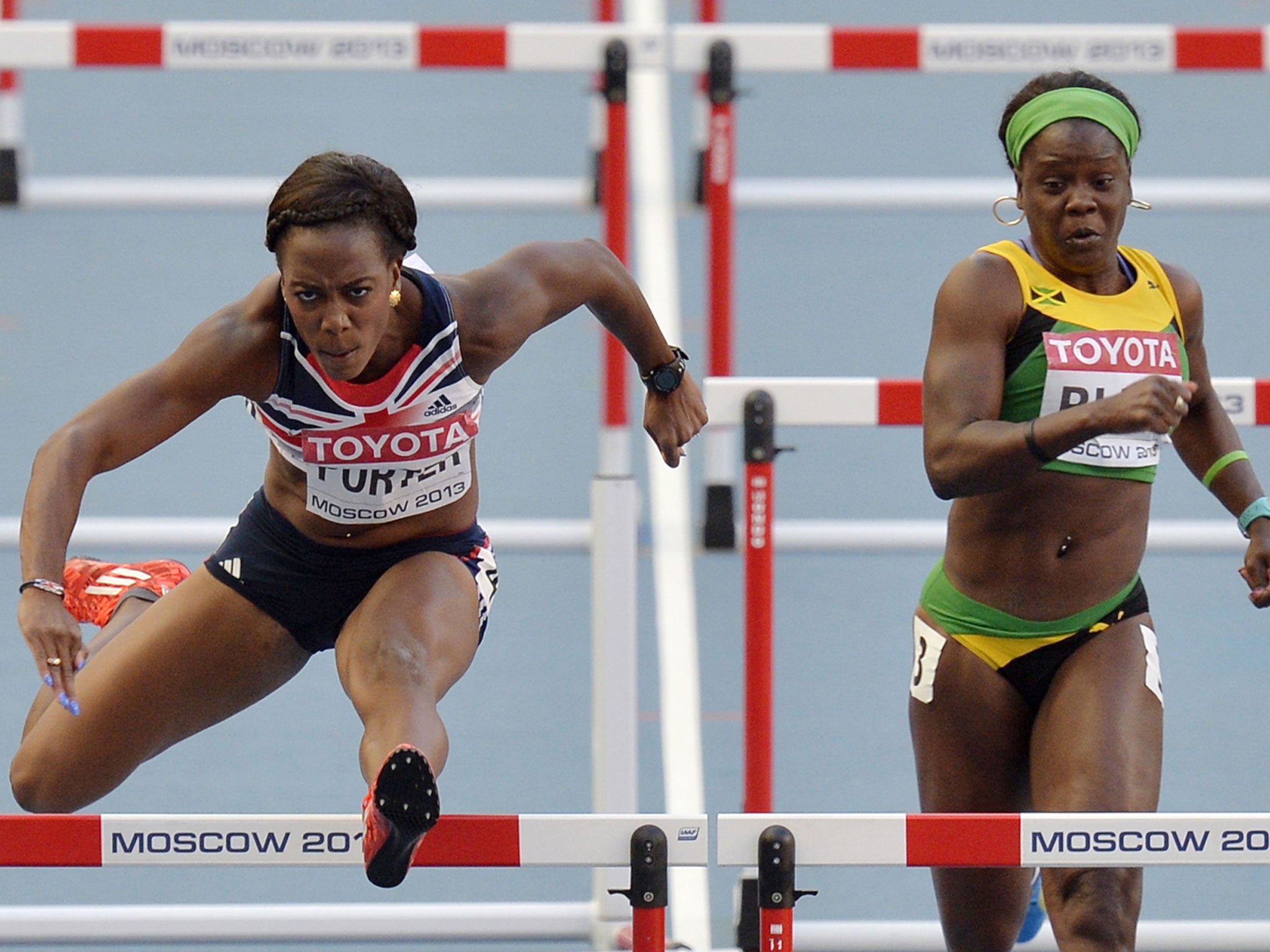 Tiffany Porter, left