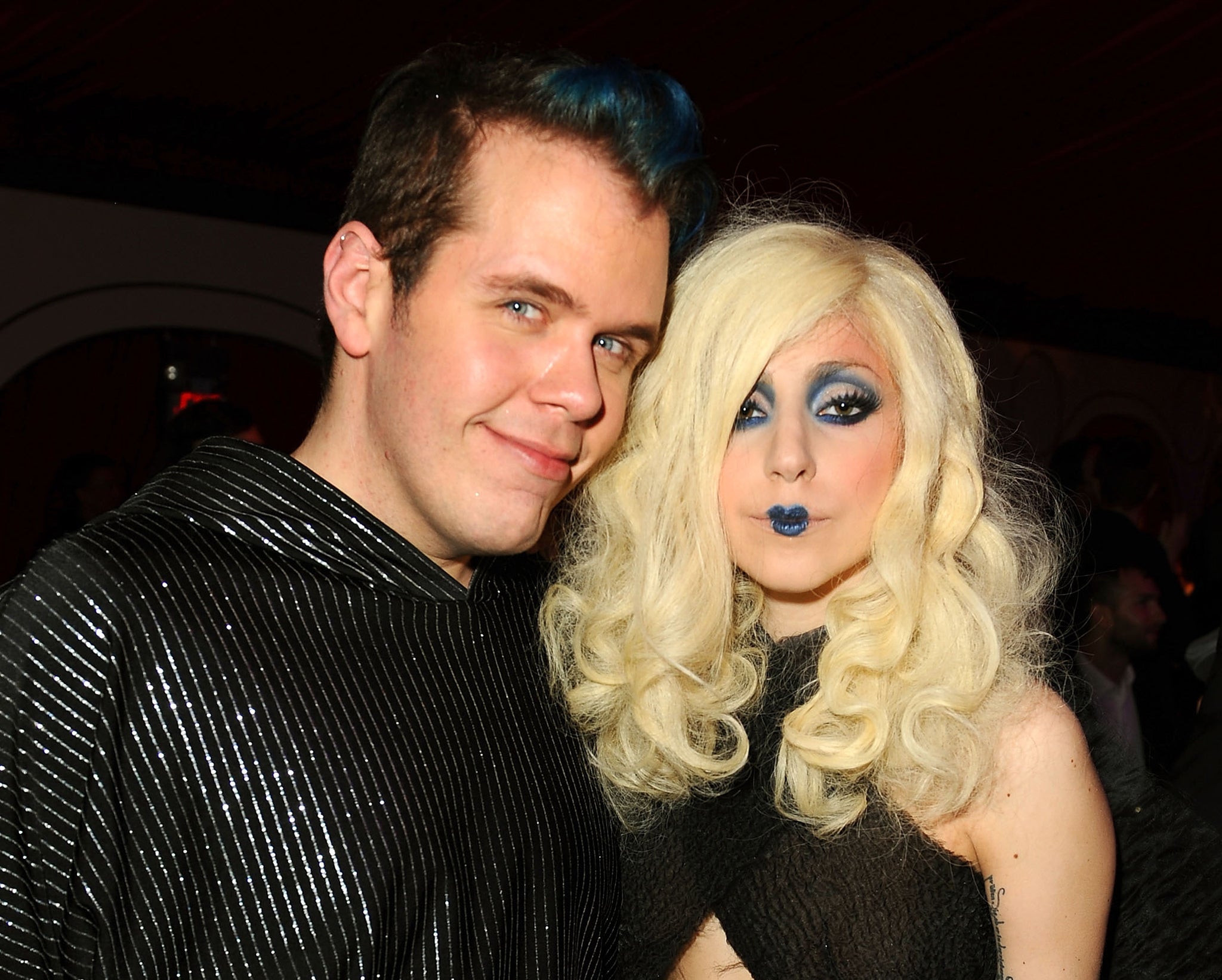 Former friends: Perez Hilton and Lady Gaga pictured together in 2009