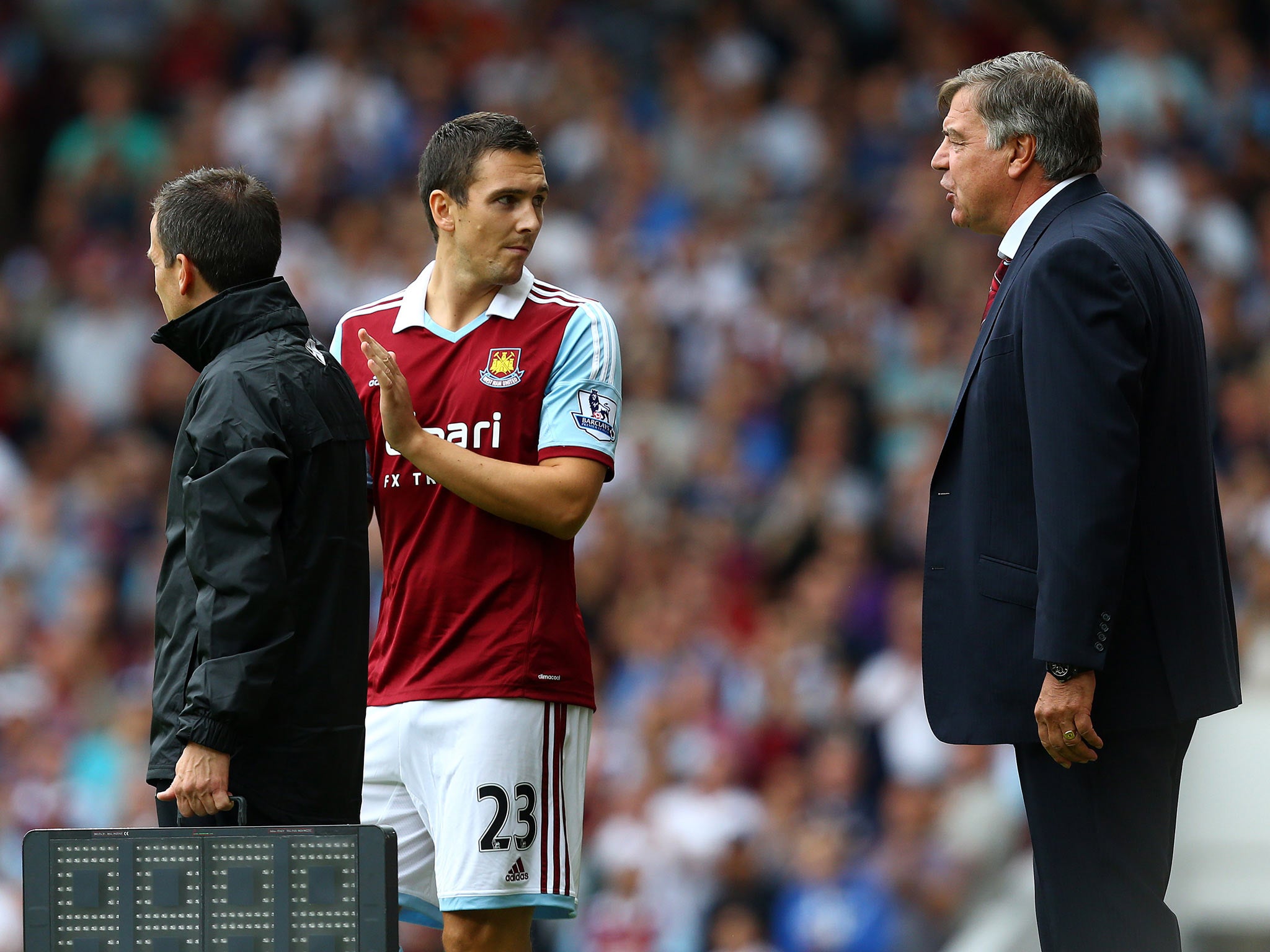 Stewart Downing with Sam Allardyce