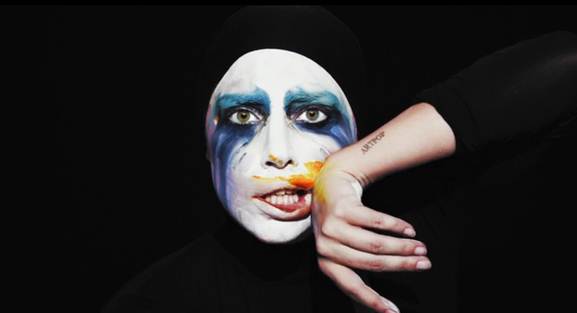 A still from Lady Gaga's "Applause" video