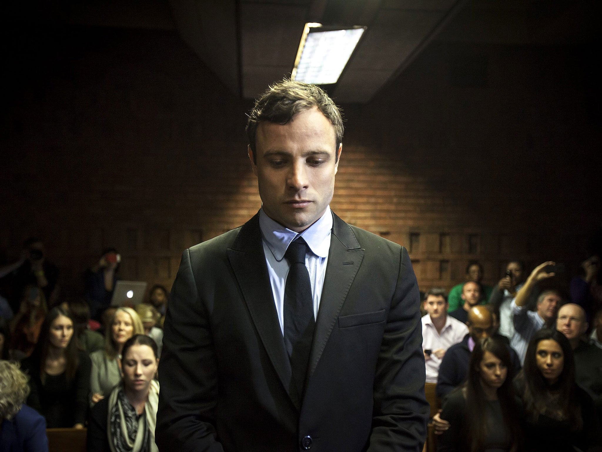 Oscar Pistorius appears in the Pretoria Magistrates court in Pretoria, South Africa