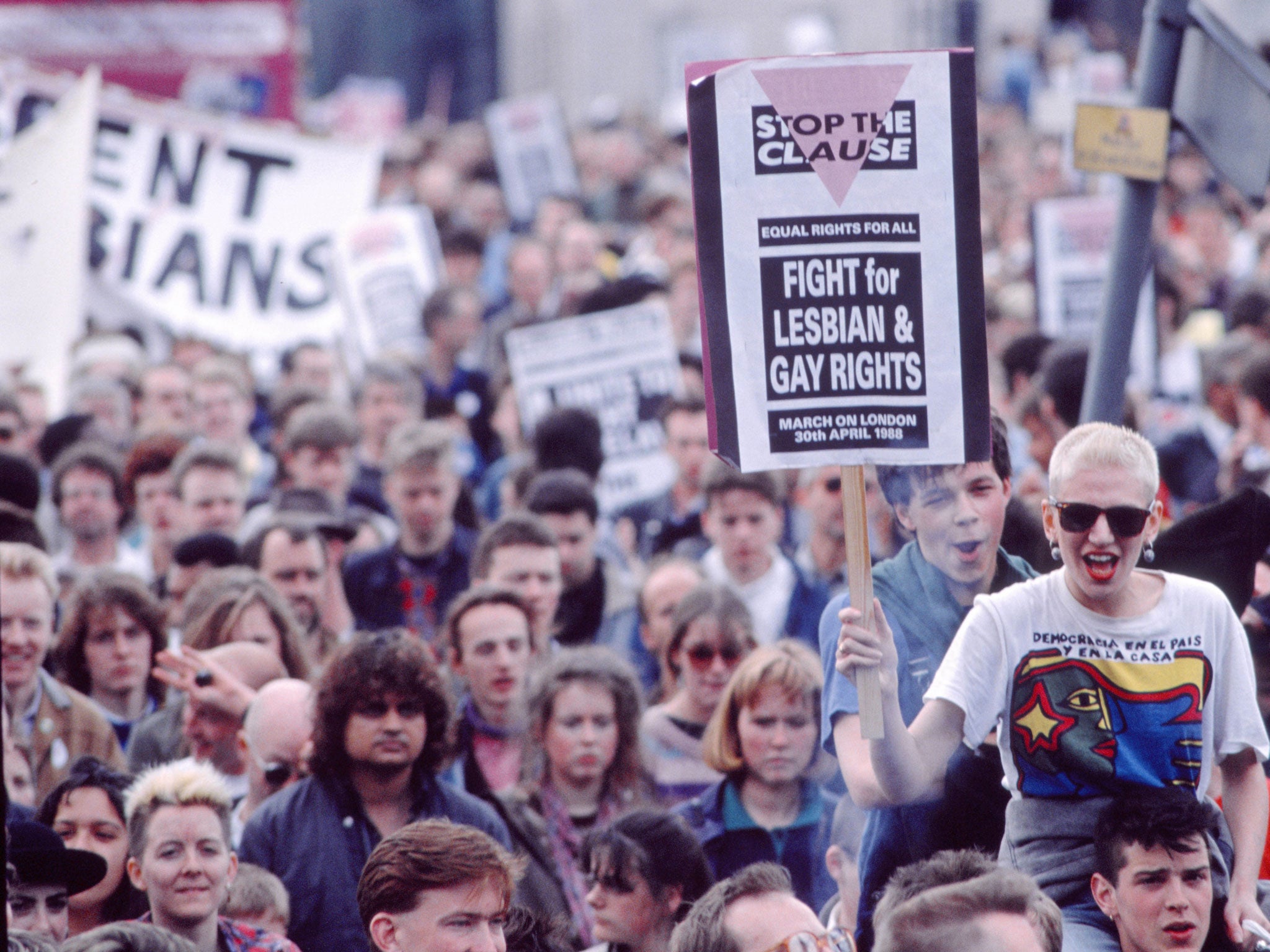 Anti Clause 28 March and Demonstration, London, 1988