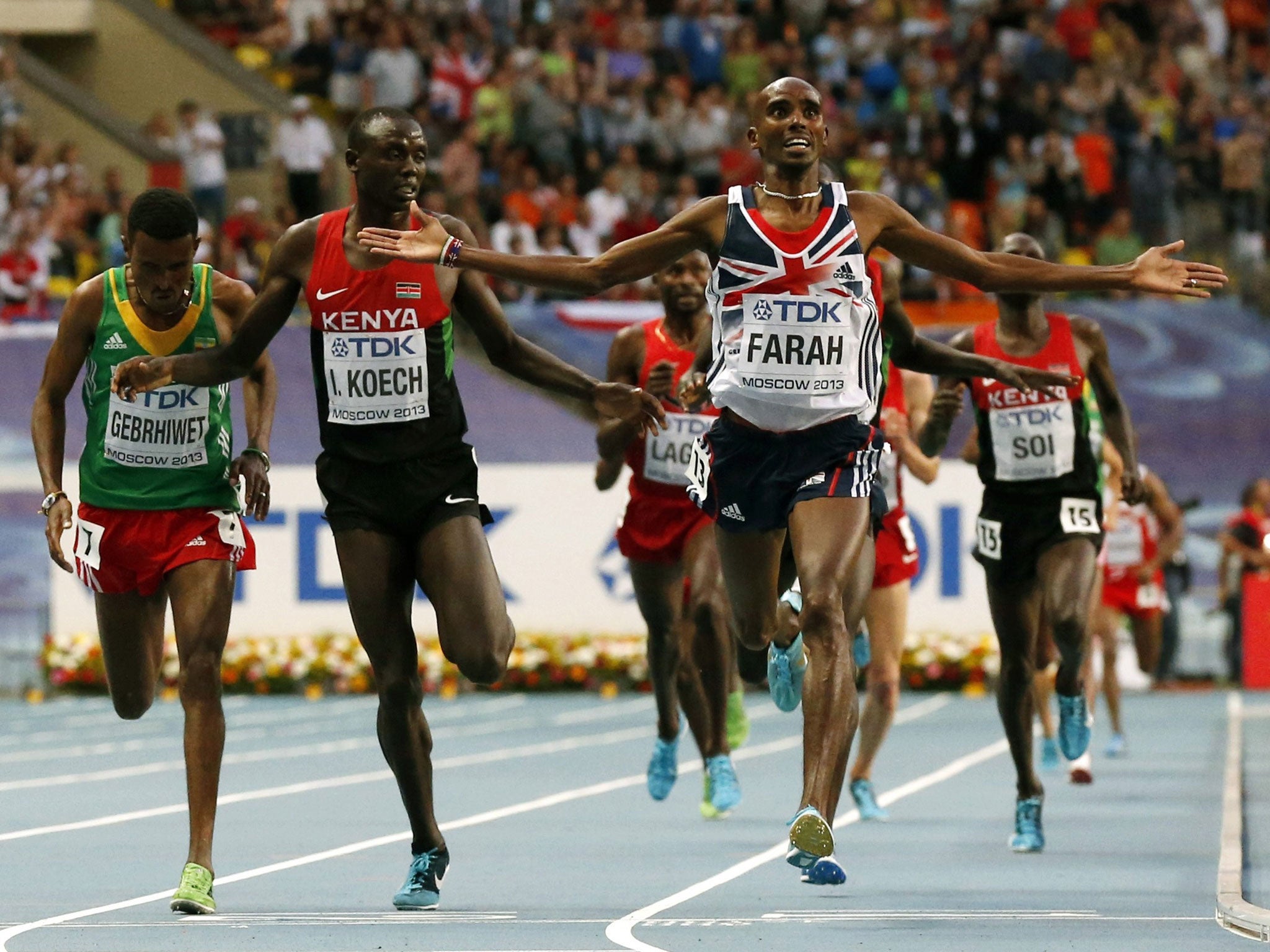 Mo Farah wins again – he is such an inspiration and really deserves his medals