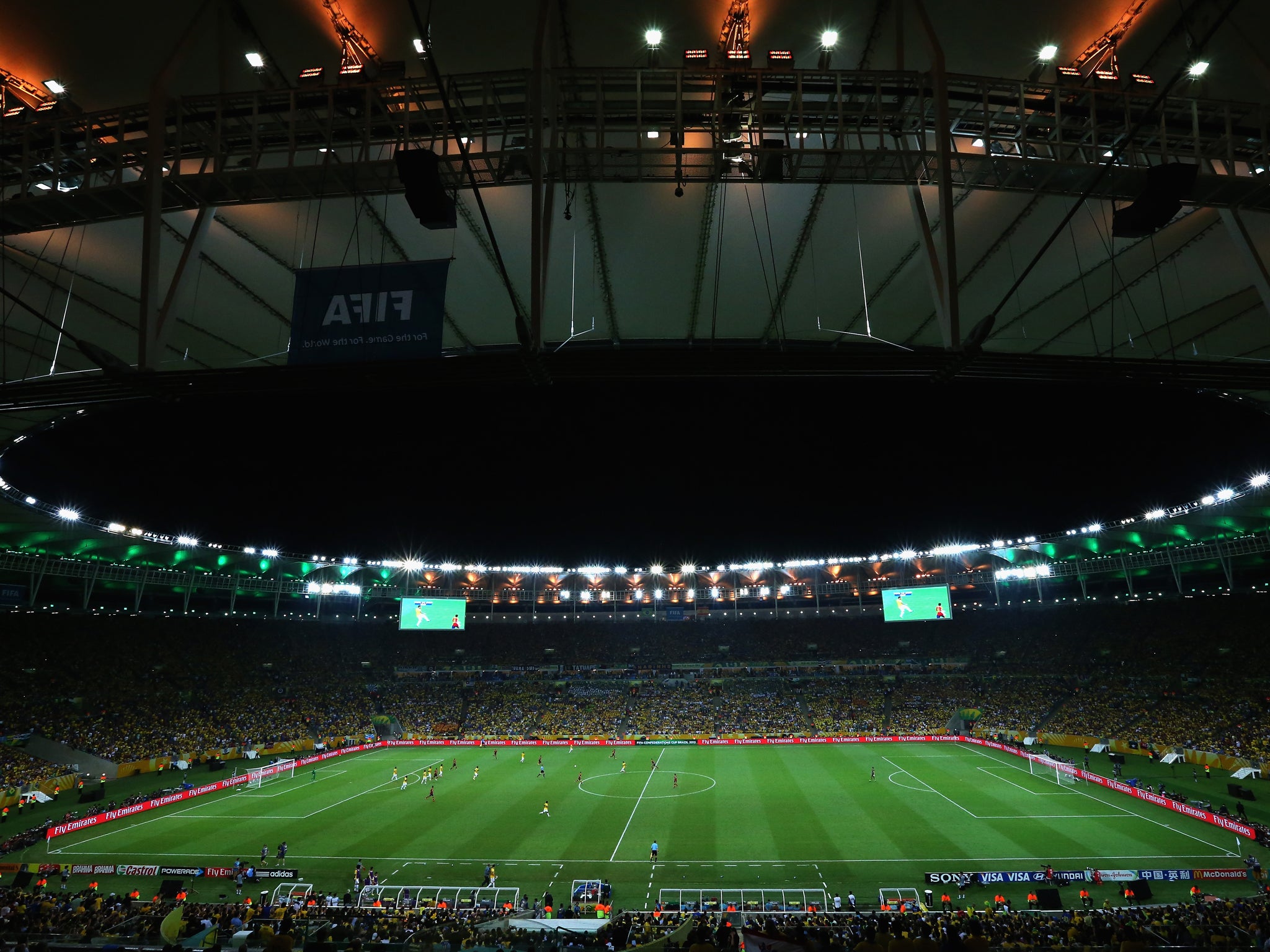 The Maracana stadium during the Confederations Cup final