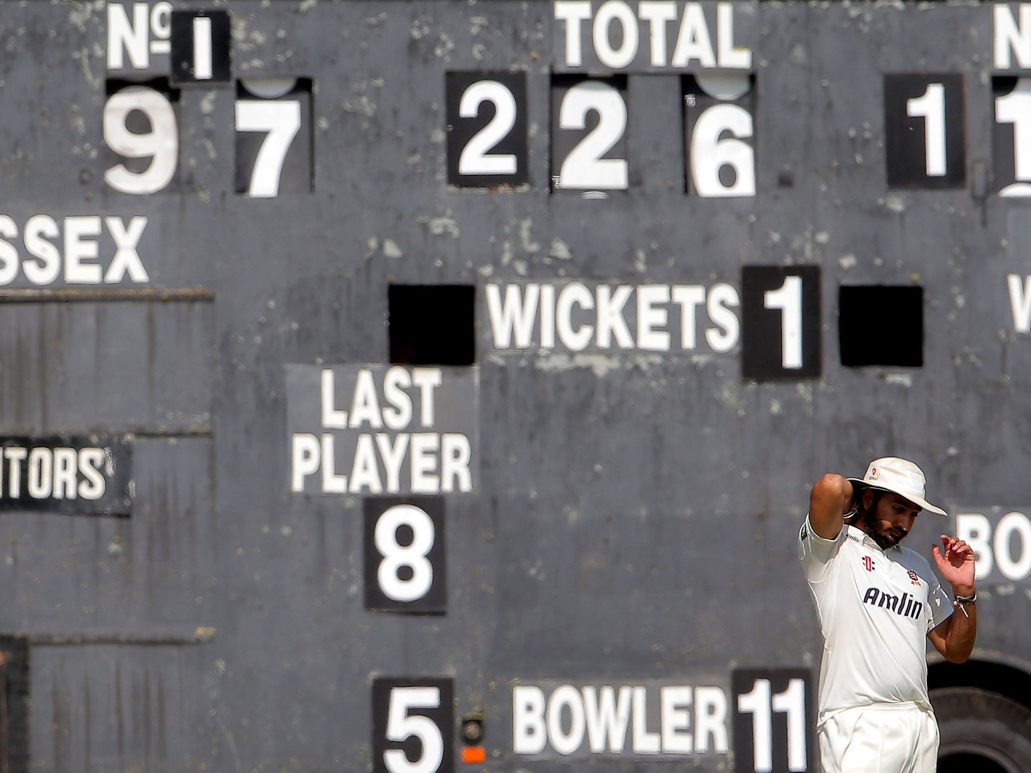 Monty Panesar out in the field for Essex