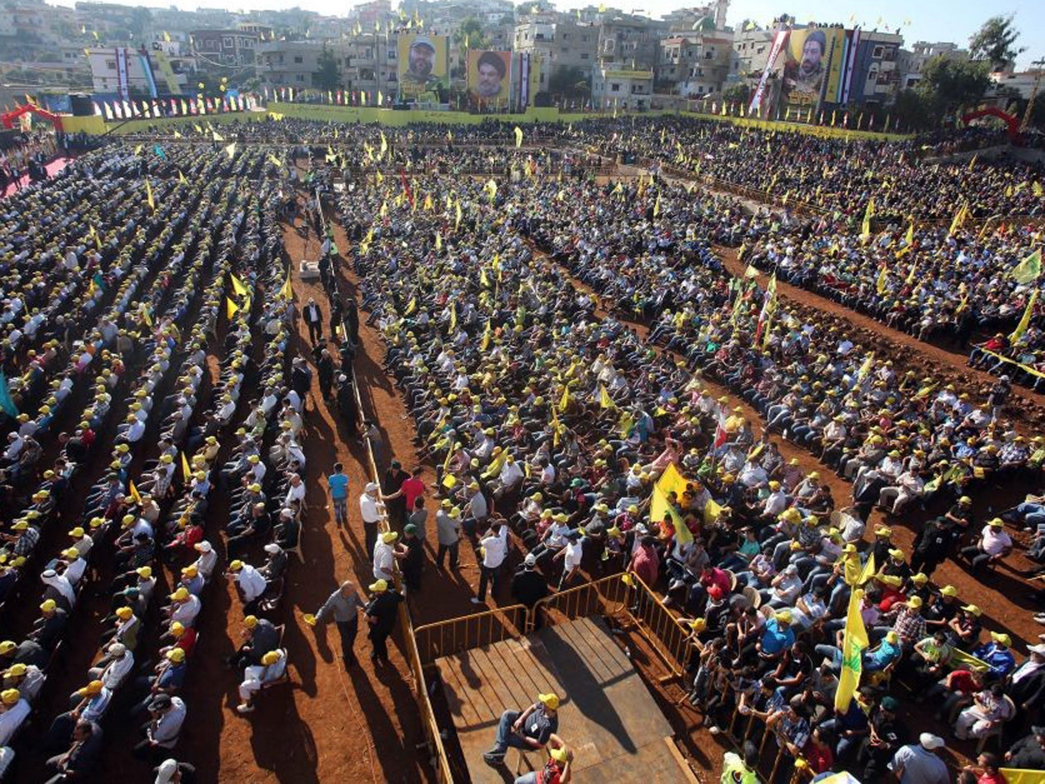 Rockets were fired across the Lebanon-Israel border into northern Israel, where earlier this month Lebanese supporters of Hezbollah movement gathered to hear leader Hassan Nasrallah deliver a televised speech