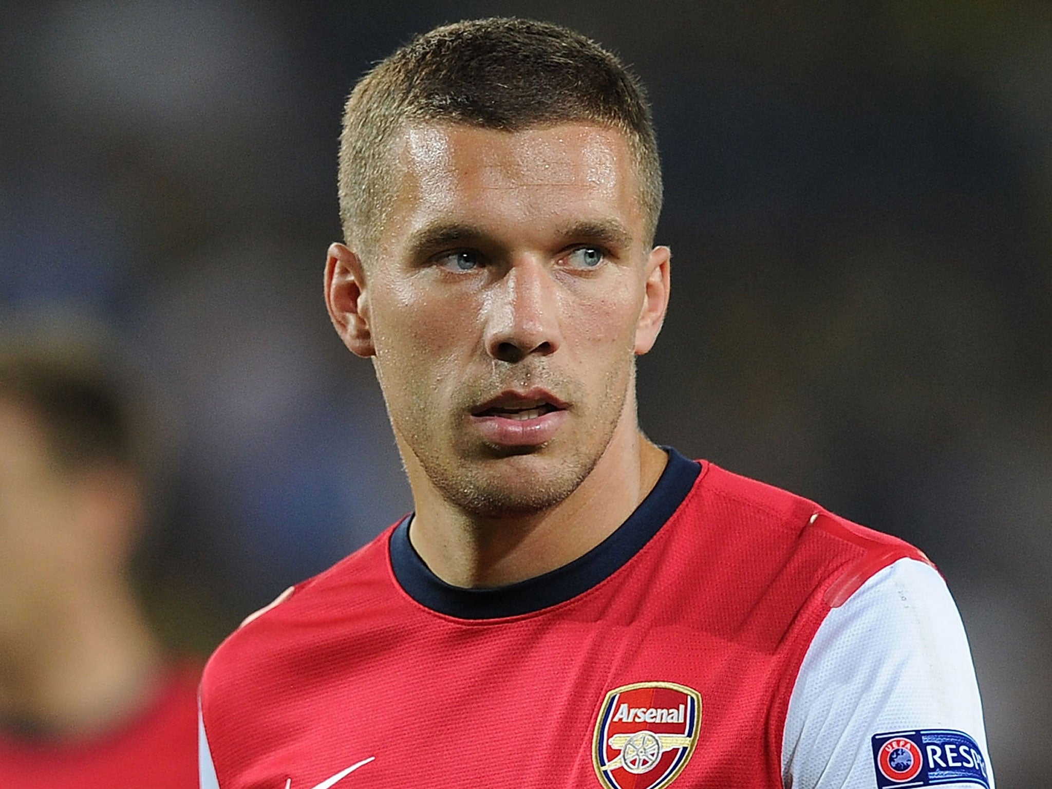 Arsenal's Lukas Podolski is a target for Schalke 04