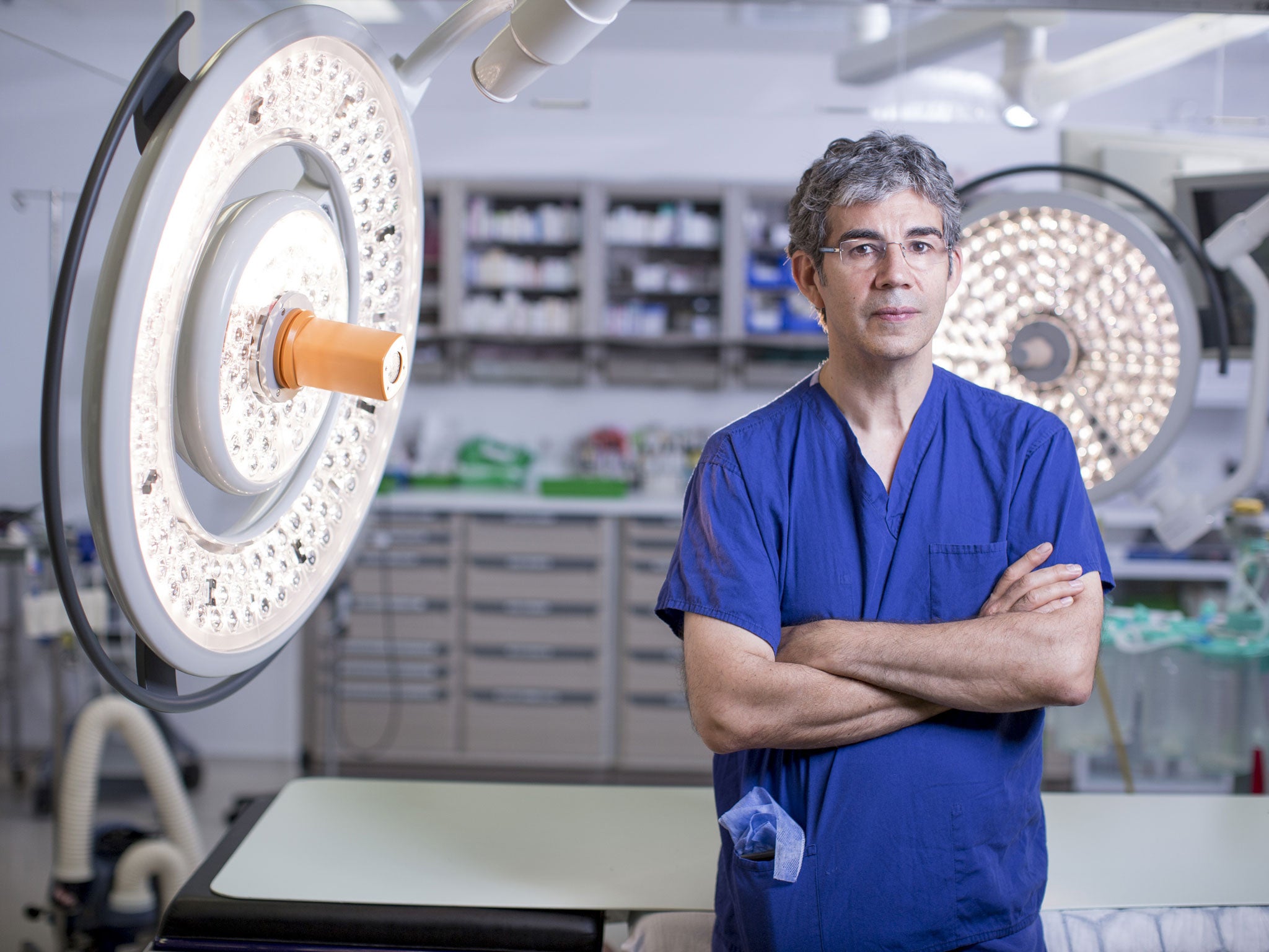 David Nott at St Mary’s Hospital in London