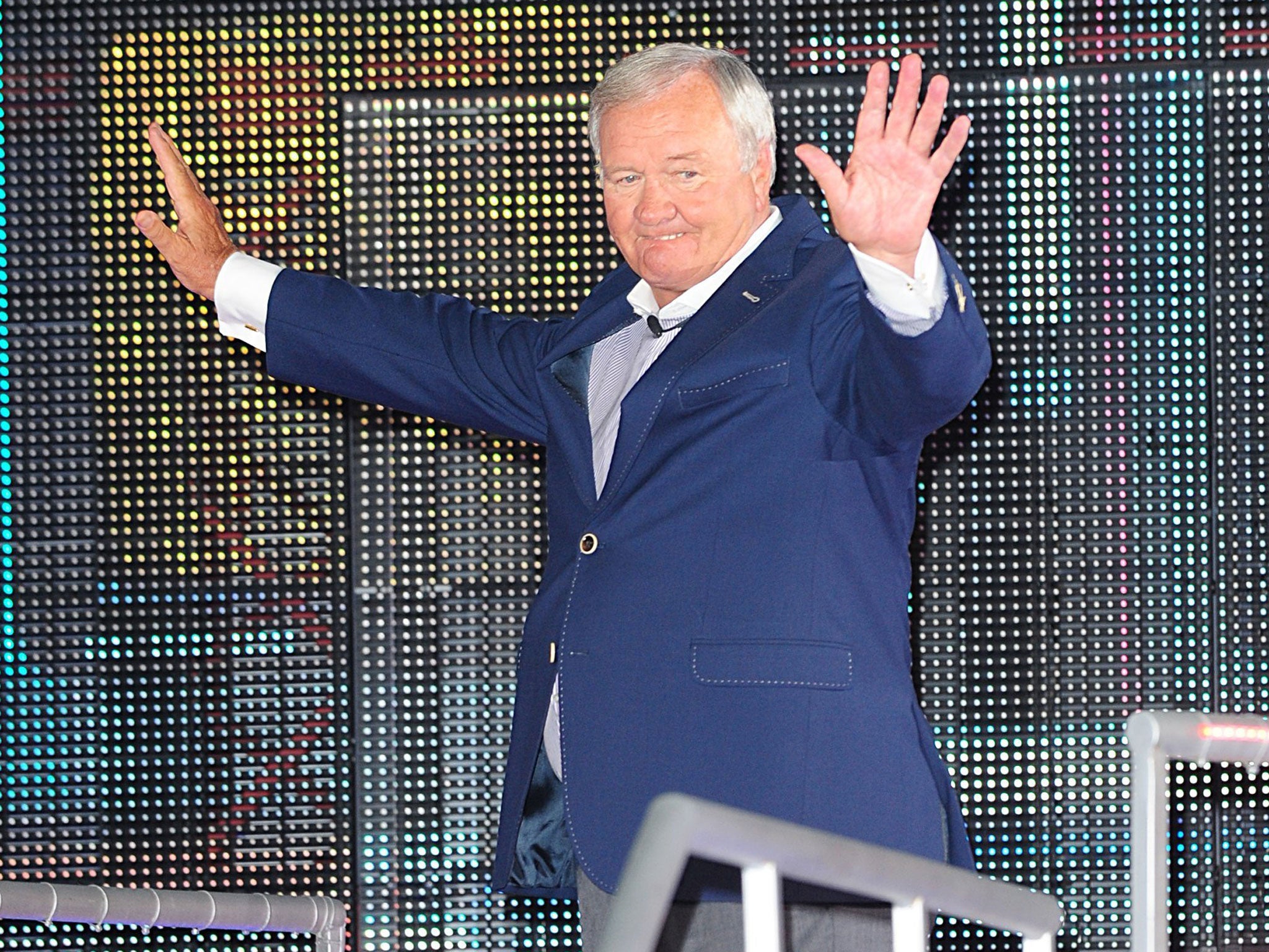 Ron Atkinson entering the Big Brother house