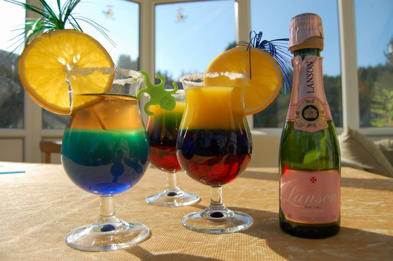 One of our favourite photo entires: summer champagne cocktails