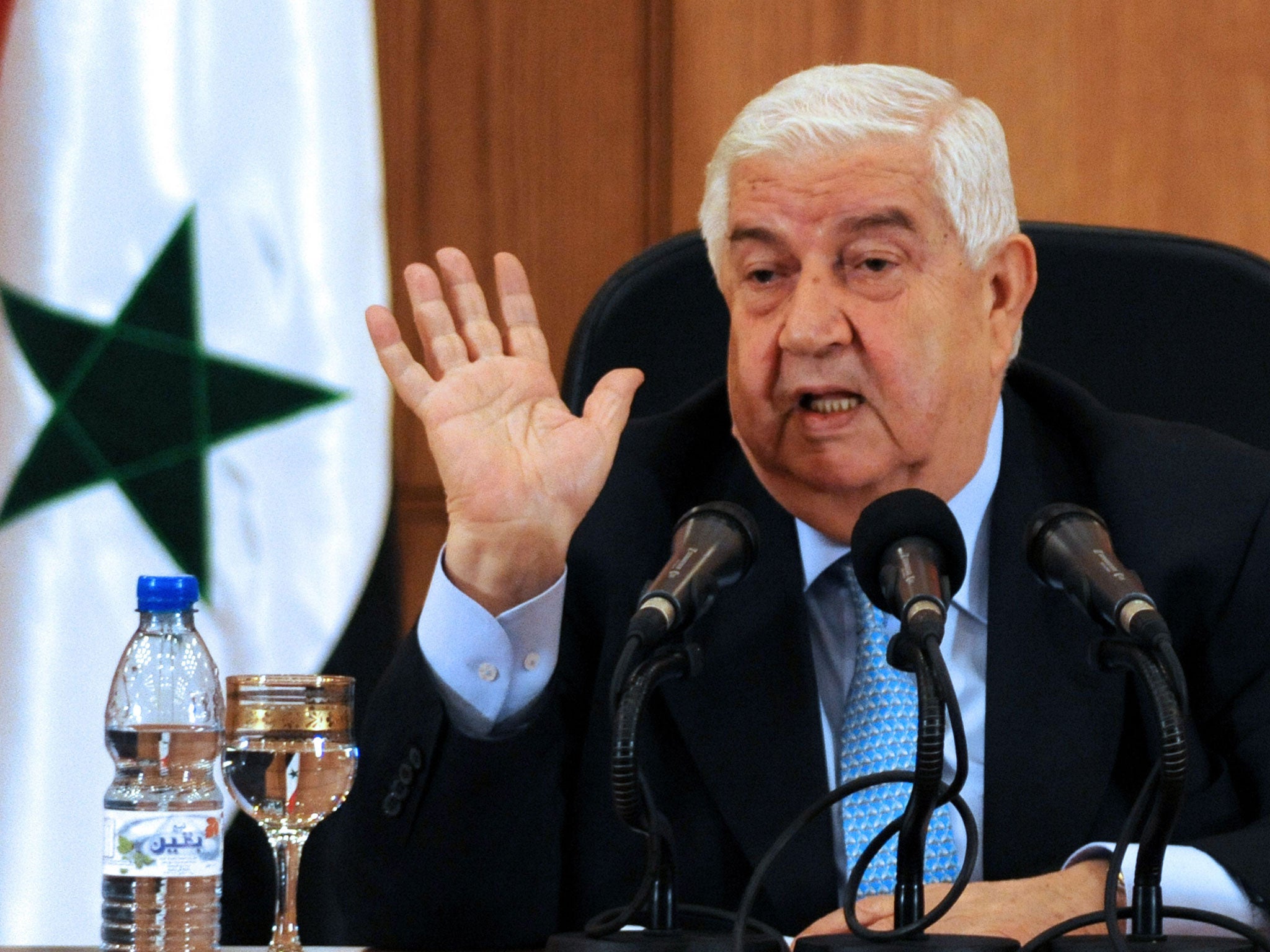 Syrian Foreign Minister Walid al-Moallem