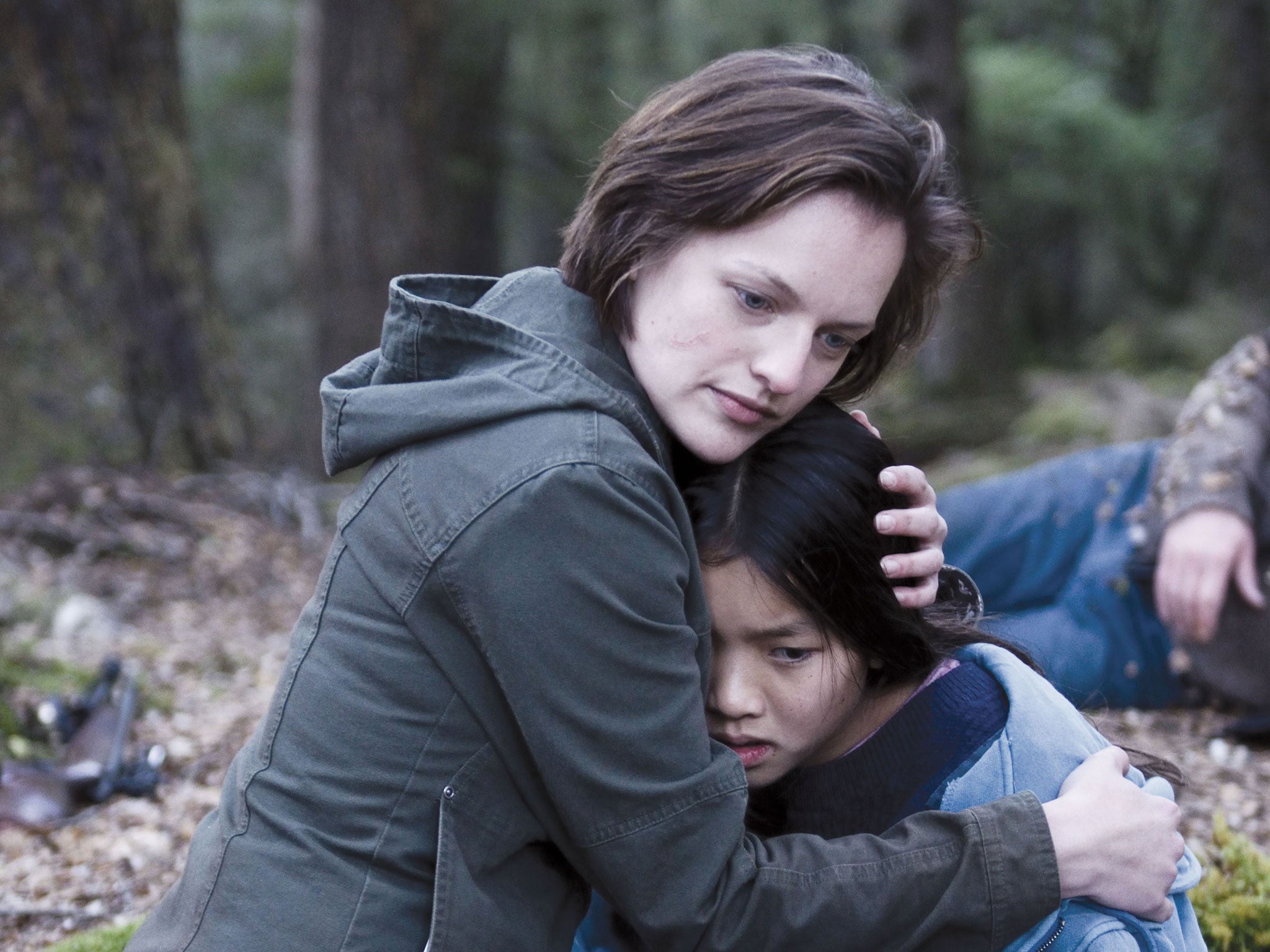 Cold comfort: Elisabeth Moss and Jacqueline Joe in 'Top of the Lake'