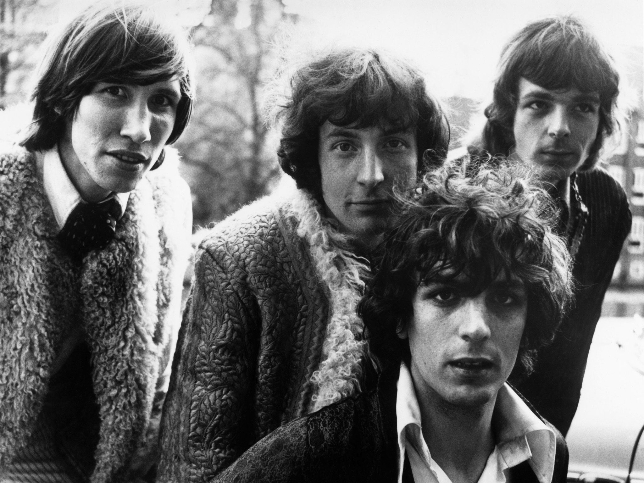 From left to right, Roger Waters, Nick Mason, Syd Barrett and Rick Wright