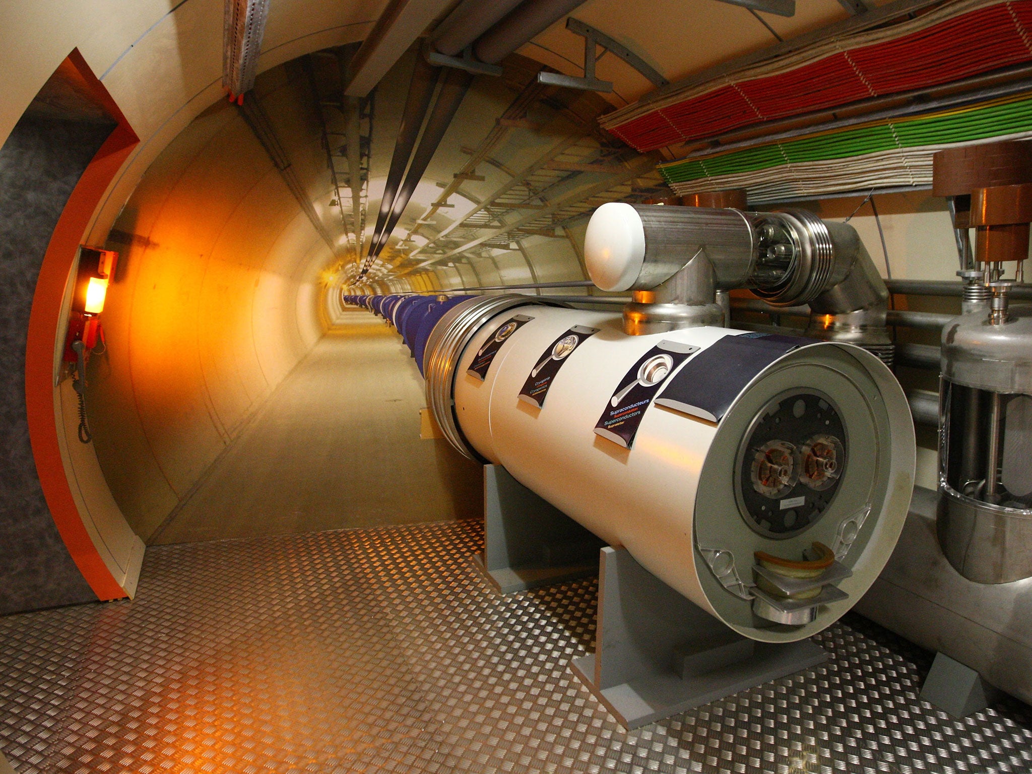 The CERN is also home to the Large Hadron Collider tunnel; seen here is a model of the LHC in the visitor centre