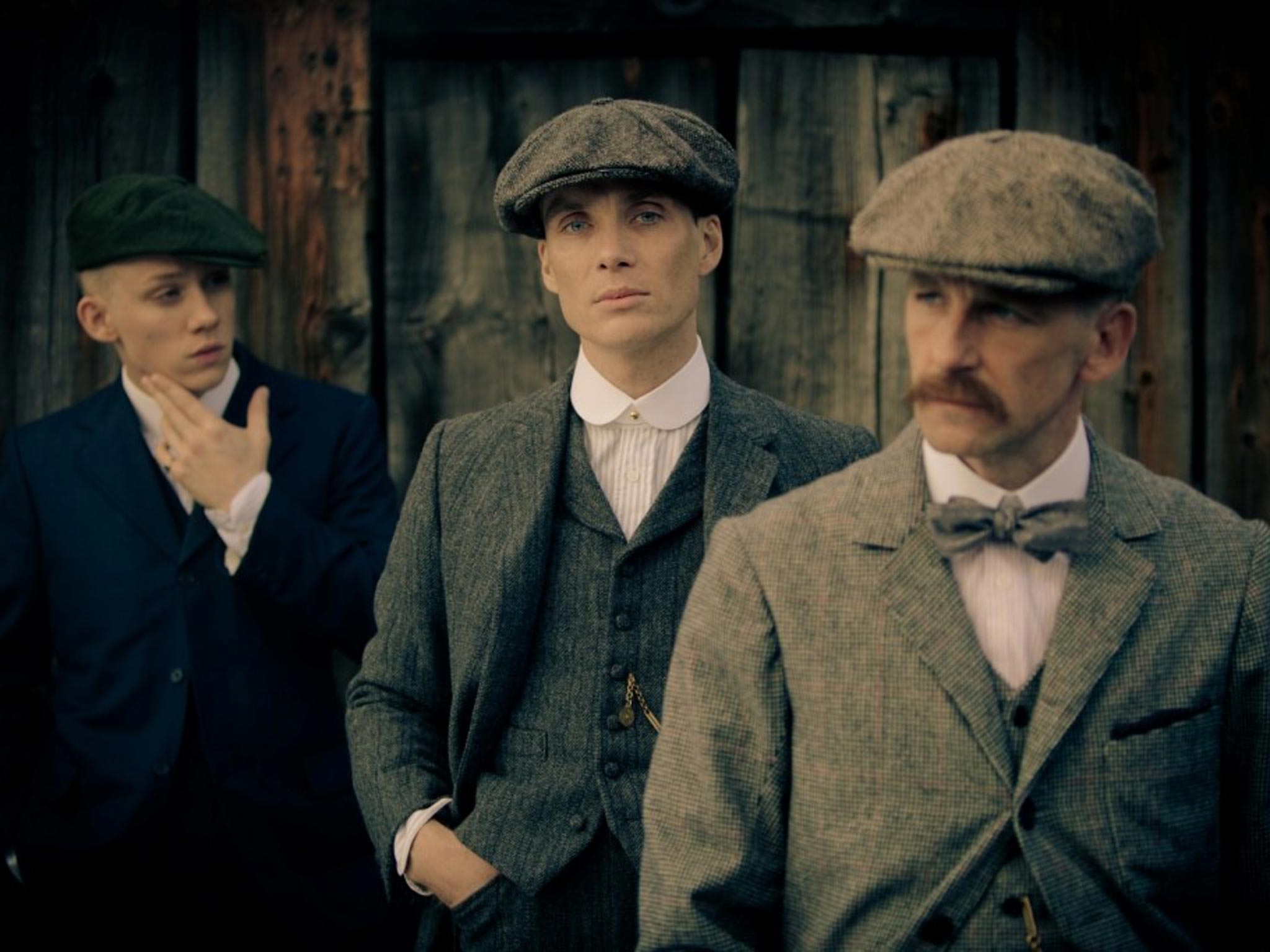 Joe Cole, Cillian Murphy and Paul Anderson in Peaky Blinders