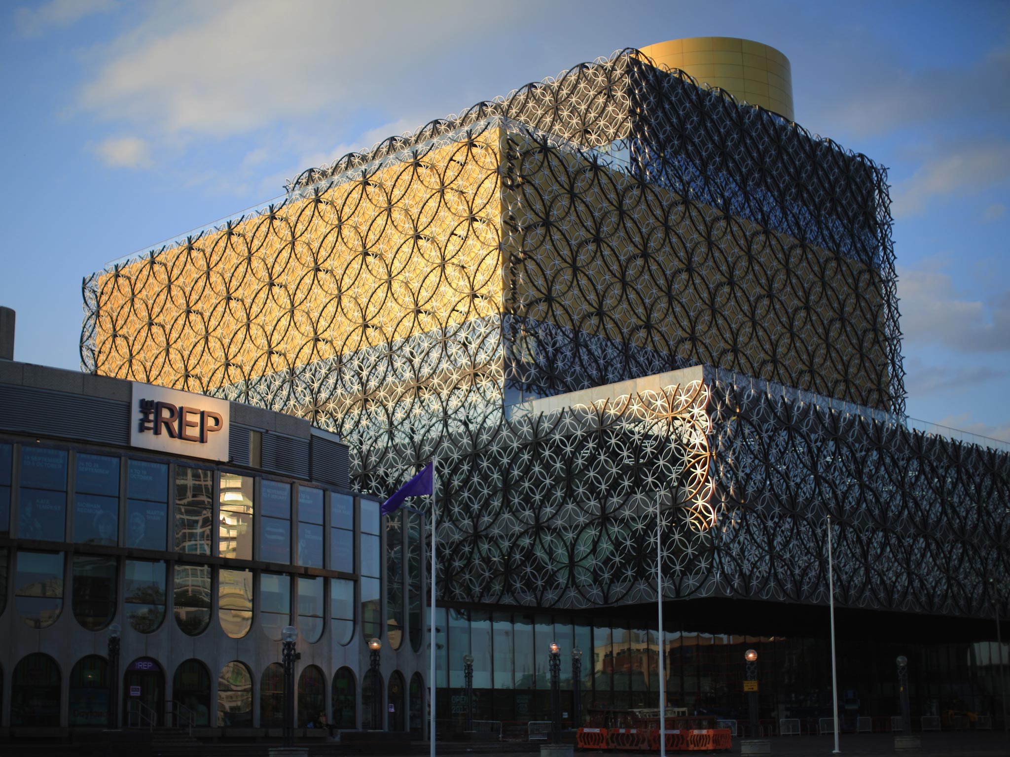 A view of the new Library of Birmingham at Centenary Square