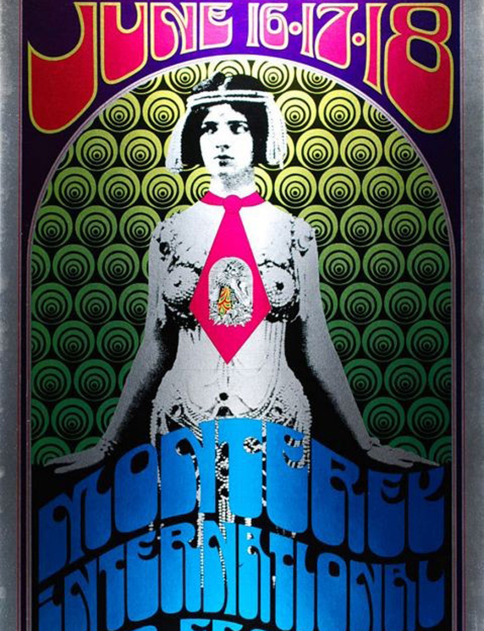 A poster for Monterey International Pop Festival