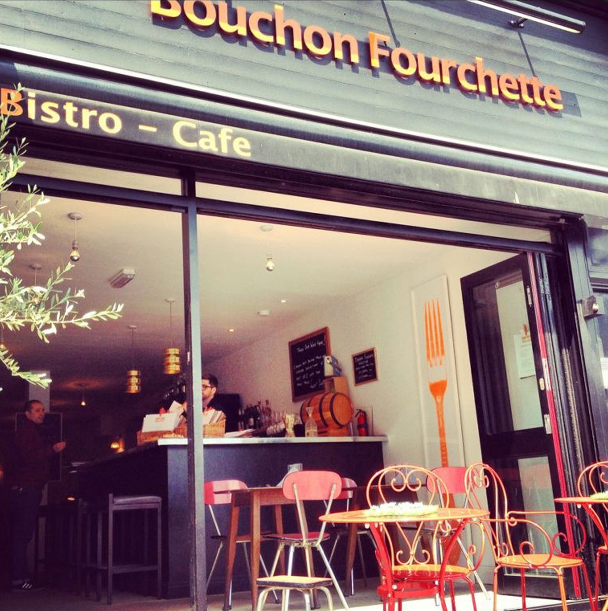 Not a big fan: A lack of air-conditioning made for an uncomfortable meal at Bouchon Fourchette