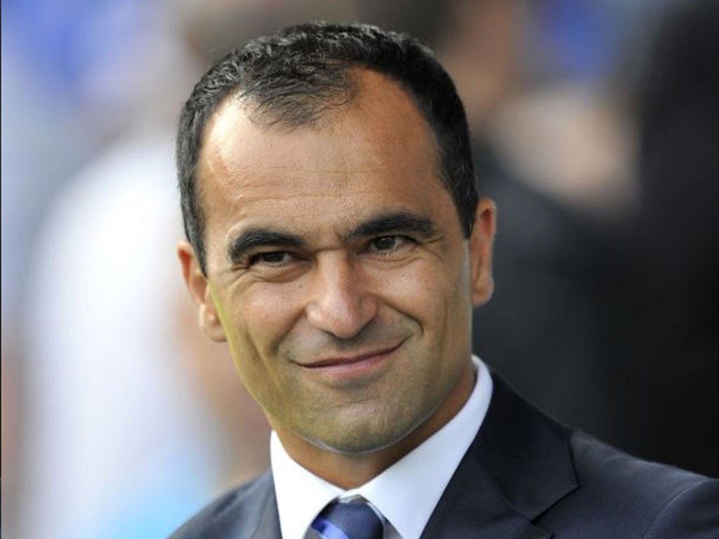 The Everton manager, Roberto Martinez, denies that Baines has expressed a desire to leave