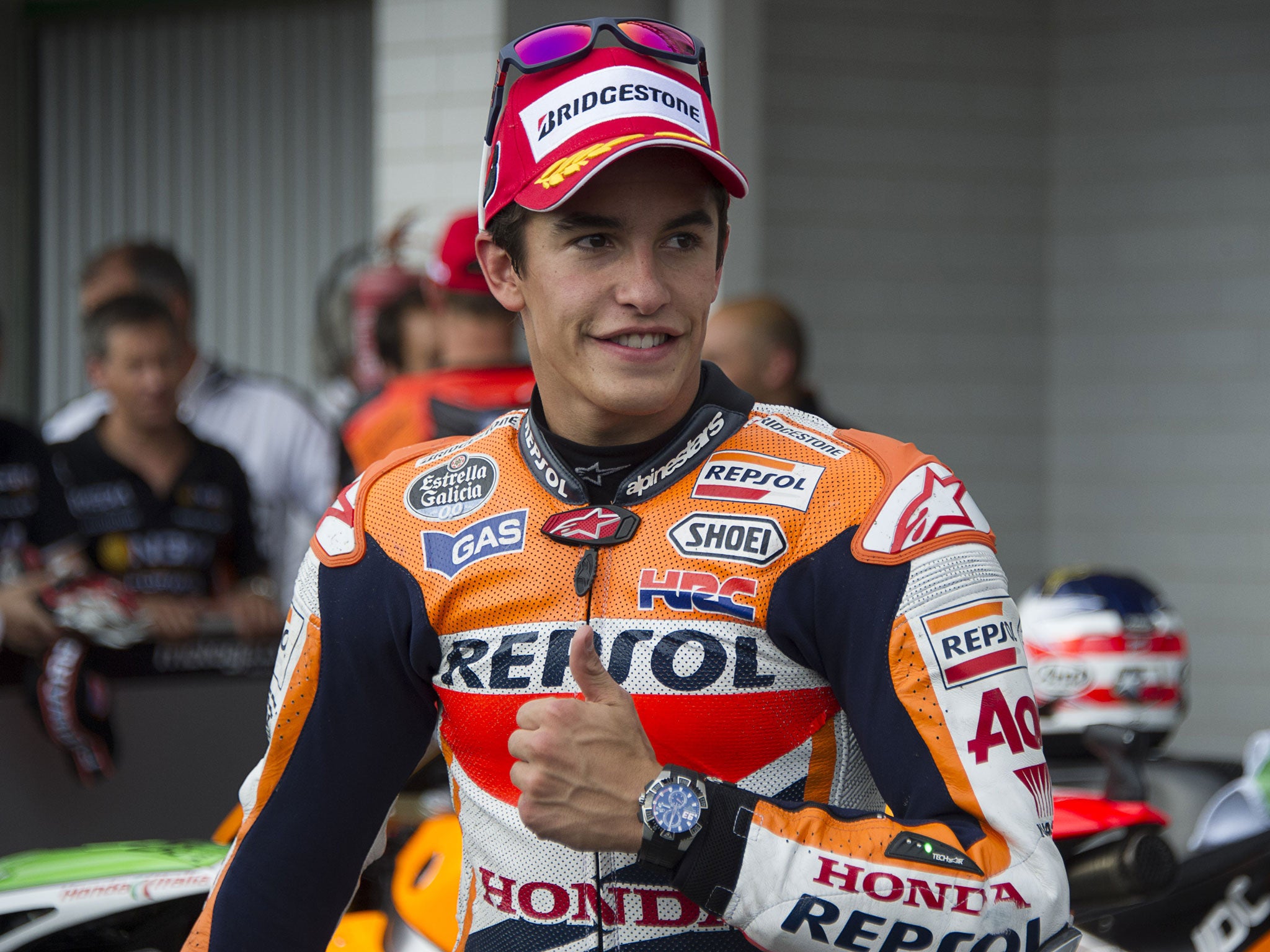 Rookie Marc Marquez leads the title race by 26 points