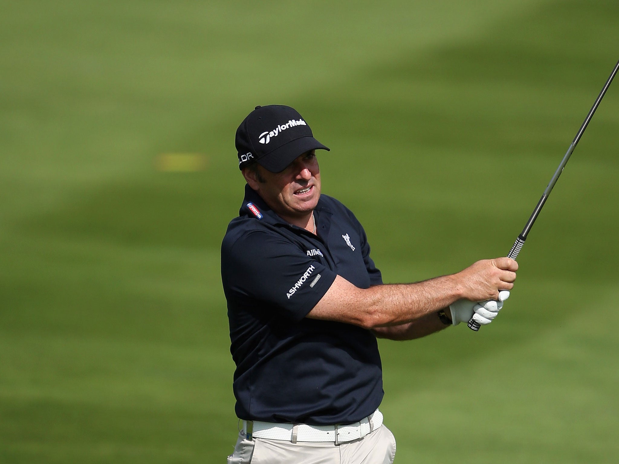 Paul McGinley shot a two-under-par 69 in the second round