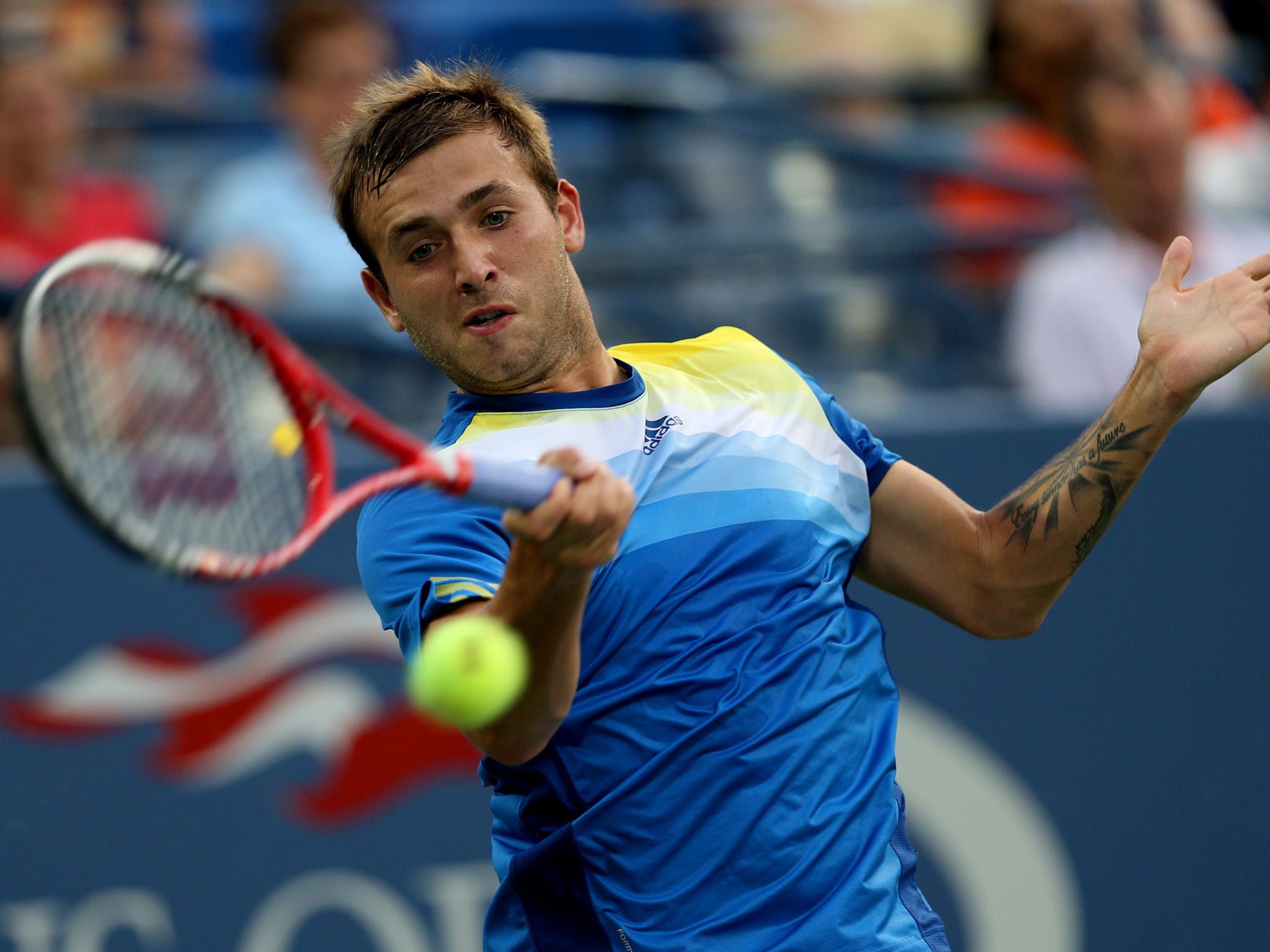 Dans Evans was beaten 7-6, 6-1, 4-6, 7-5 by Spain’s Tommy Robredo