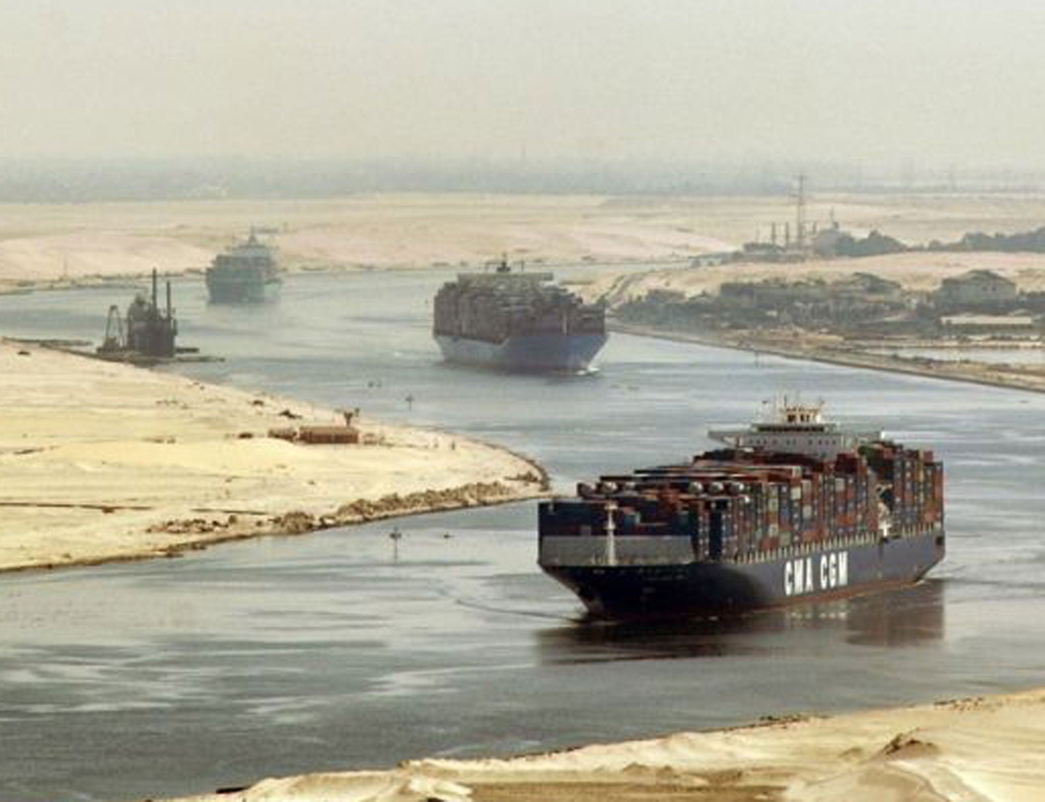 Egypt depends heavily on revenue from the Suez Canal