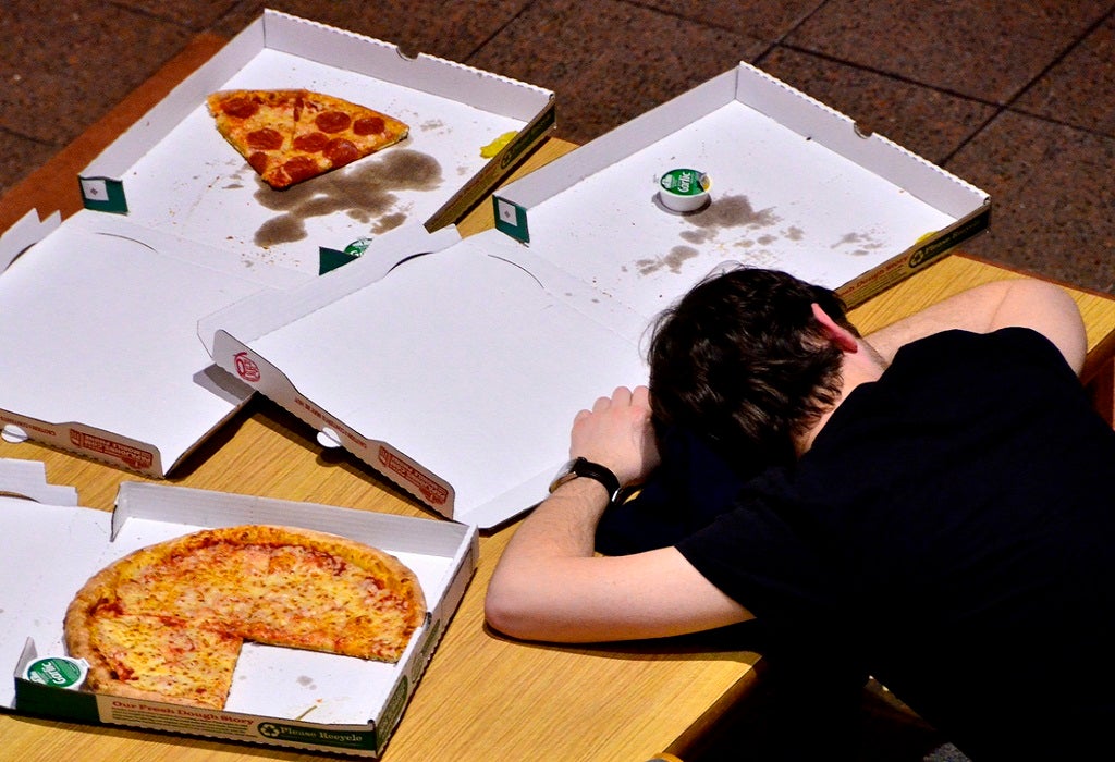 25 per cent of British students will indulge in a takeaway every week