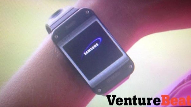 A leaked image purporting to be Samsung's new Galaxy Gear. Image credit: Venture Beat