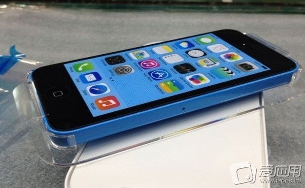 An image purportedly showing the new iPhone 5C, leaked to iApps.im