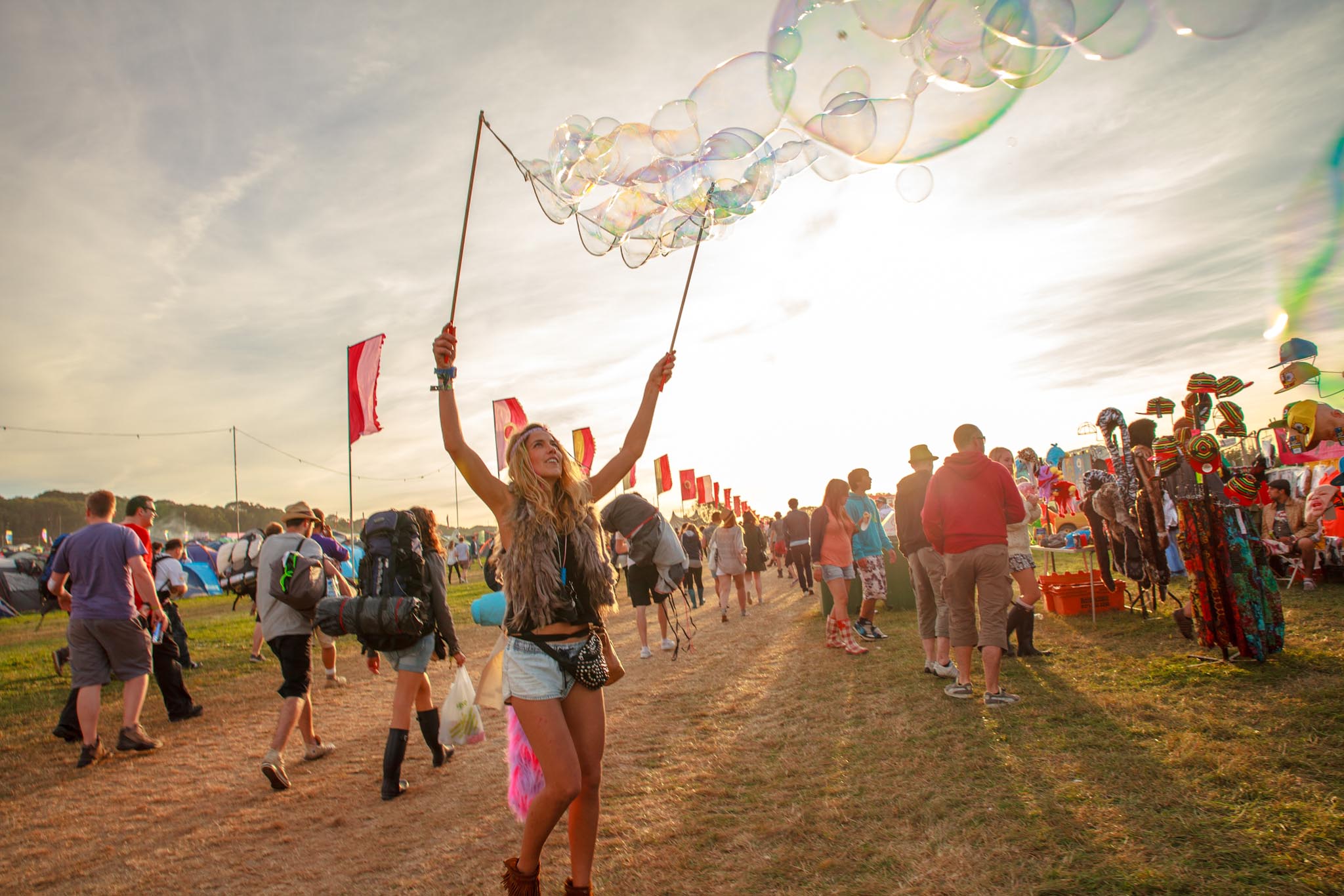 Revellers at Bestival 2012