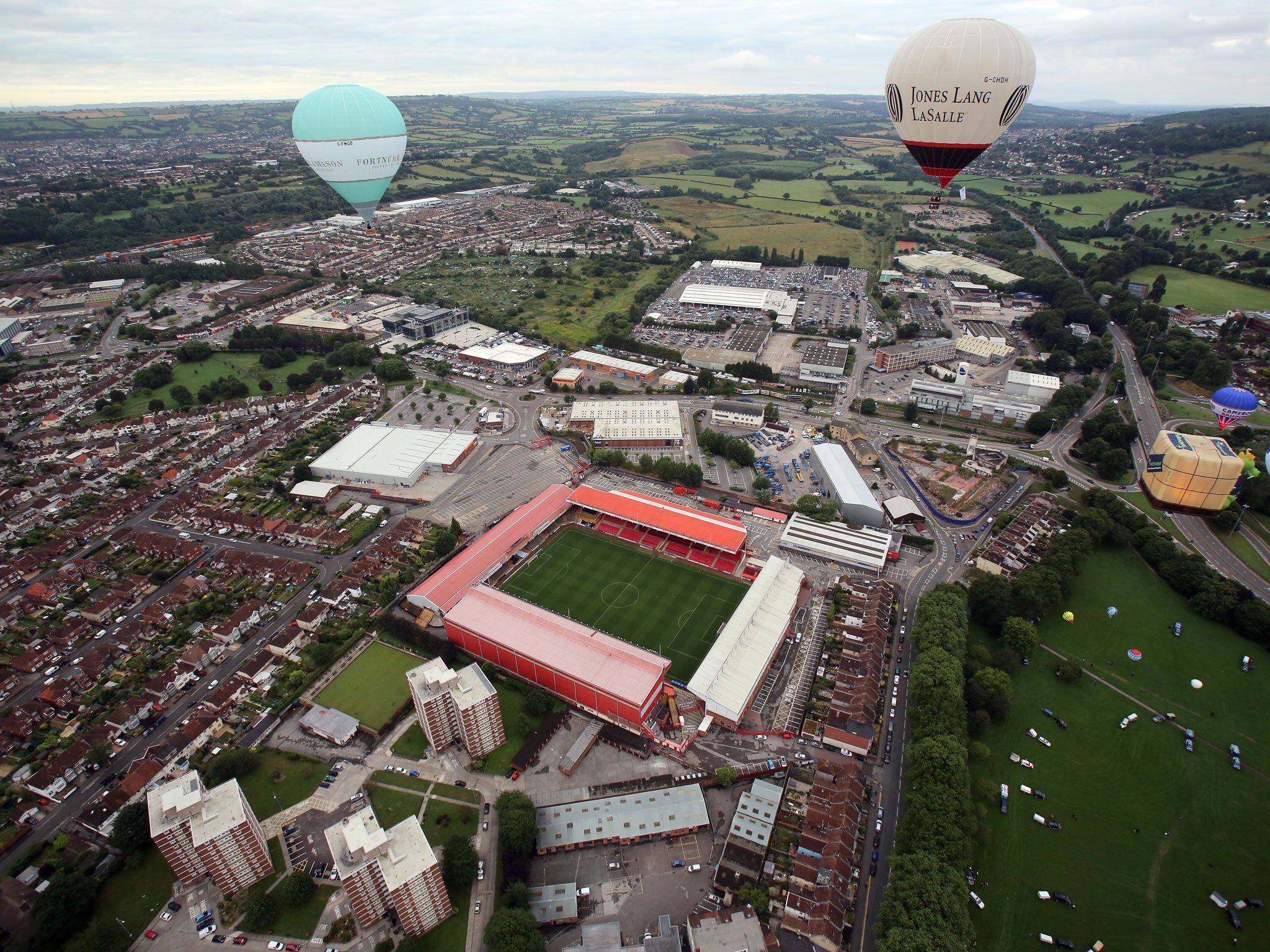 A view of Ashton Gate