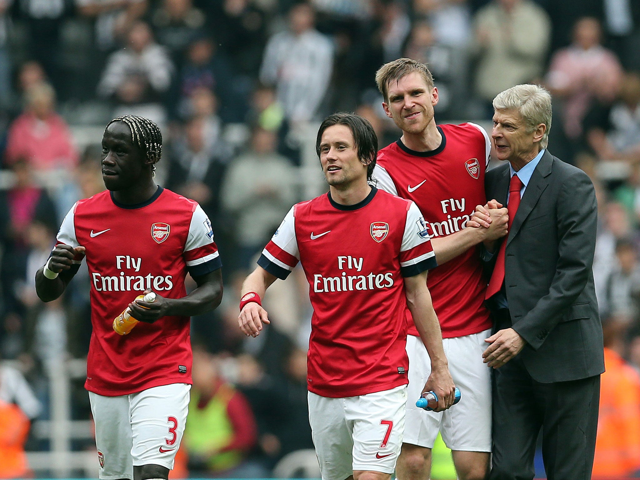 Bacary Sagna, Tomas Rosicky and Per Mertesacker could be handed new contracts by manager Arsene Wenger