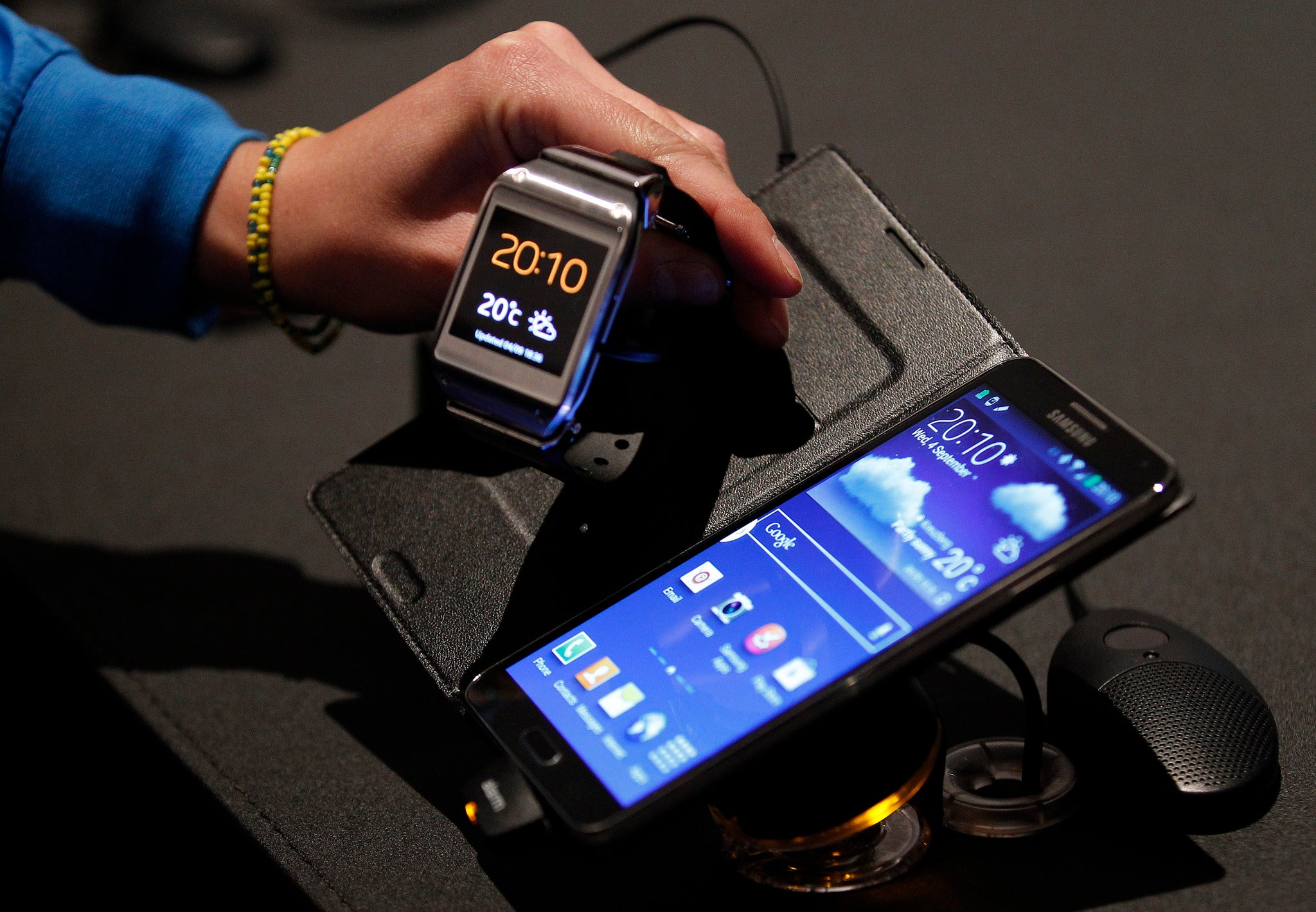 The Galaxy Gear will act as a companion device to the Samsung Note III, offering quick access to calls, texts and emails.