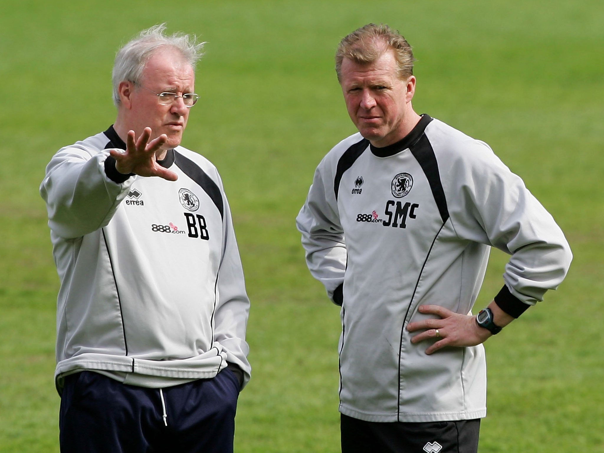 Bill Beswick alongside Steve McClaren back in 2006 when the pair worked together at Middlesbrough