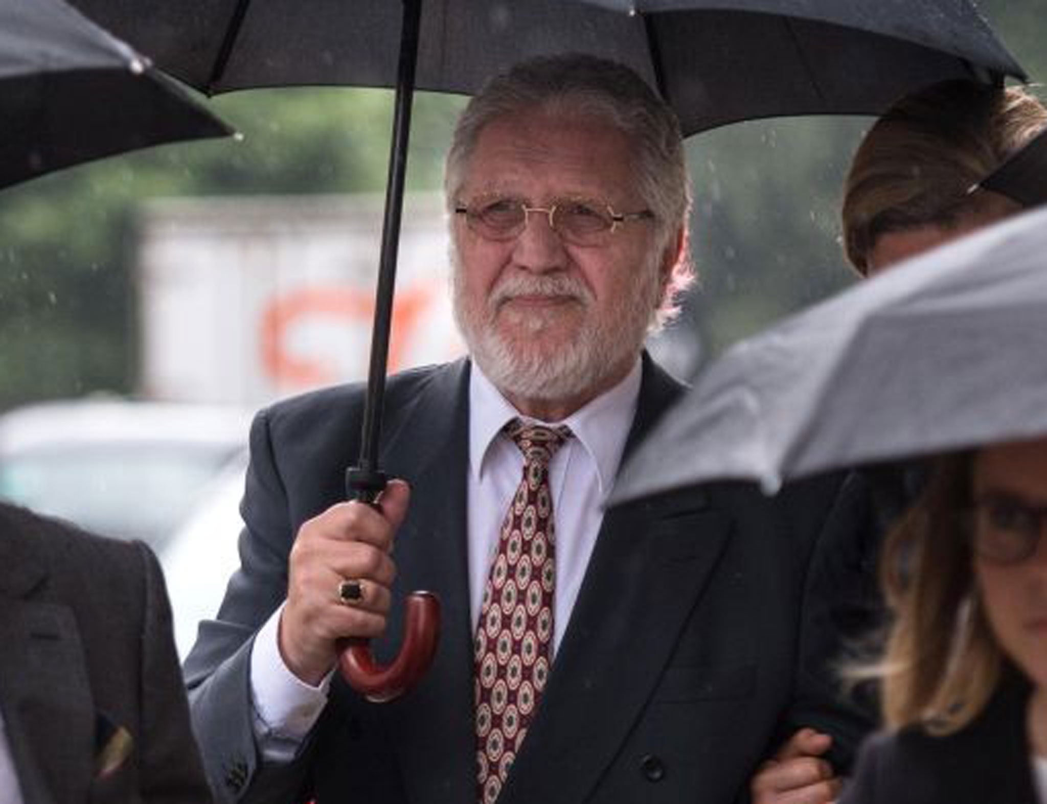 Dave Lee Travis arrives at court